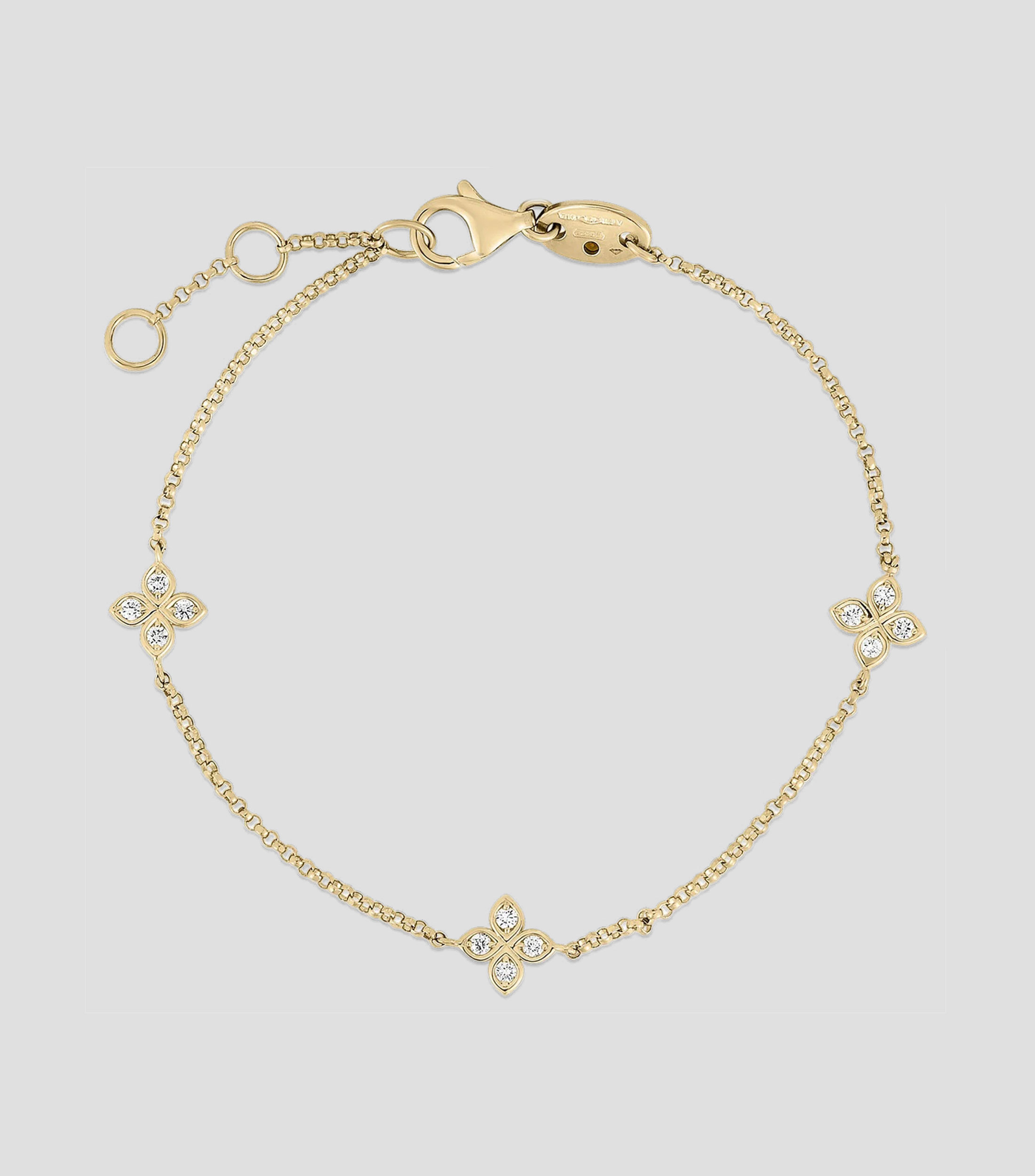 Pulsera en Oro amarillo de 18 Kilates con diamantes Love in Verona Mujer