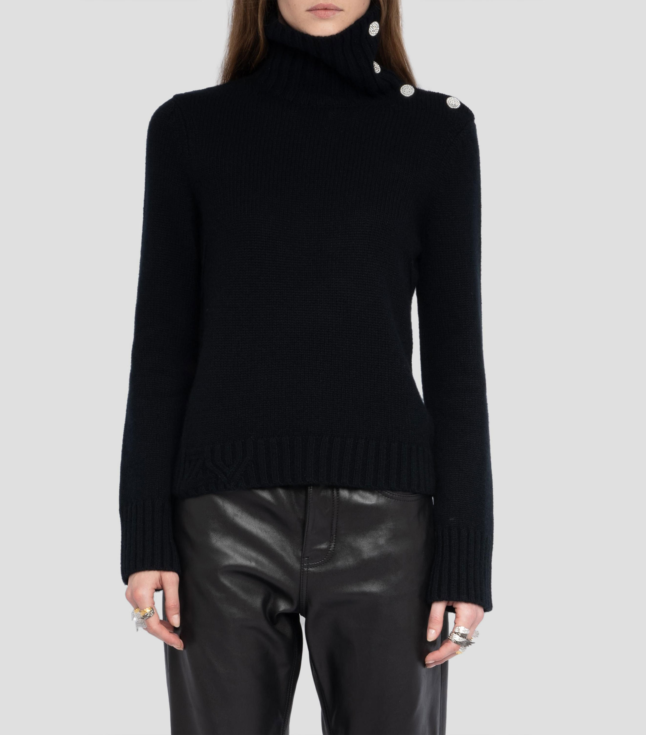 Suéter cuello alto Mujer