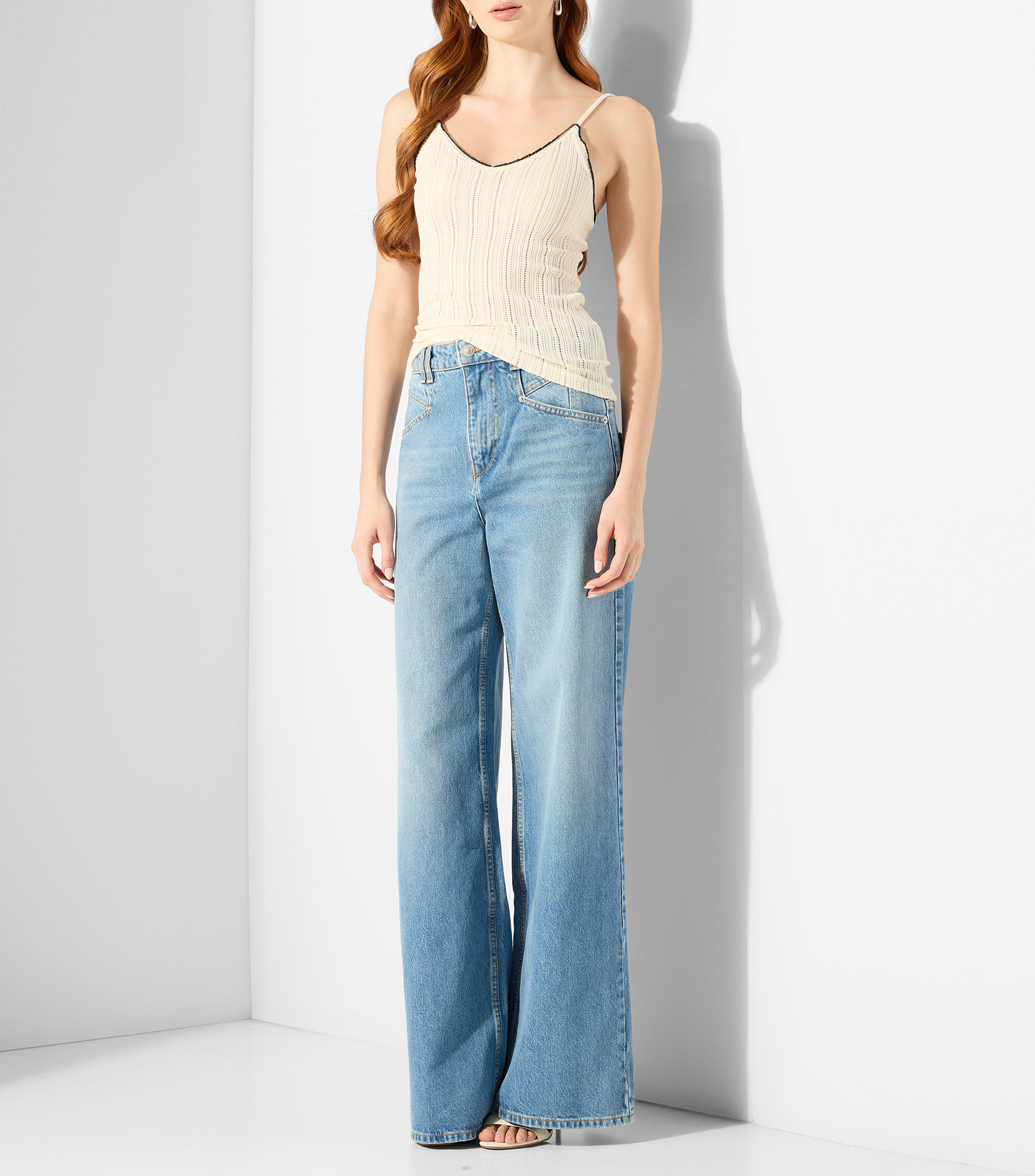 Jeans de corte wideleg Mujer
