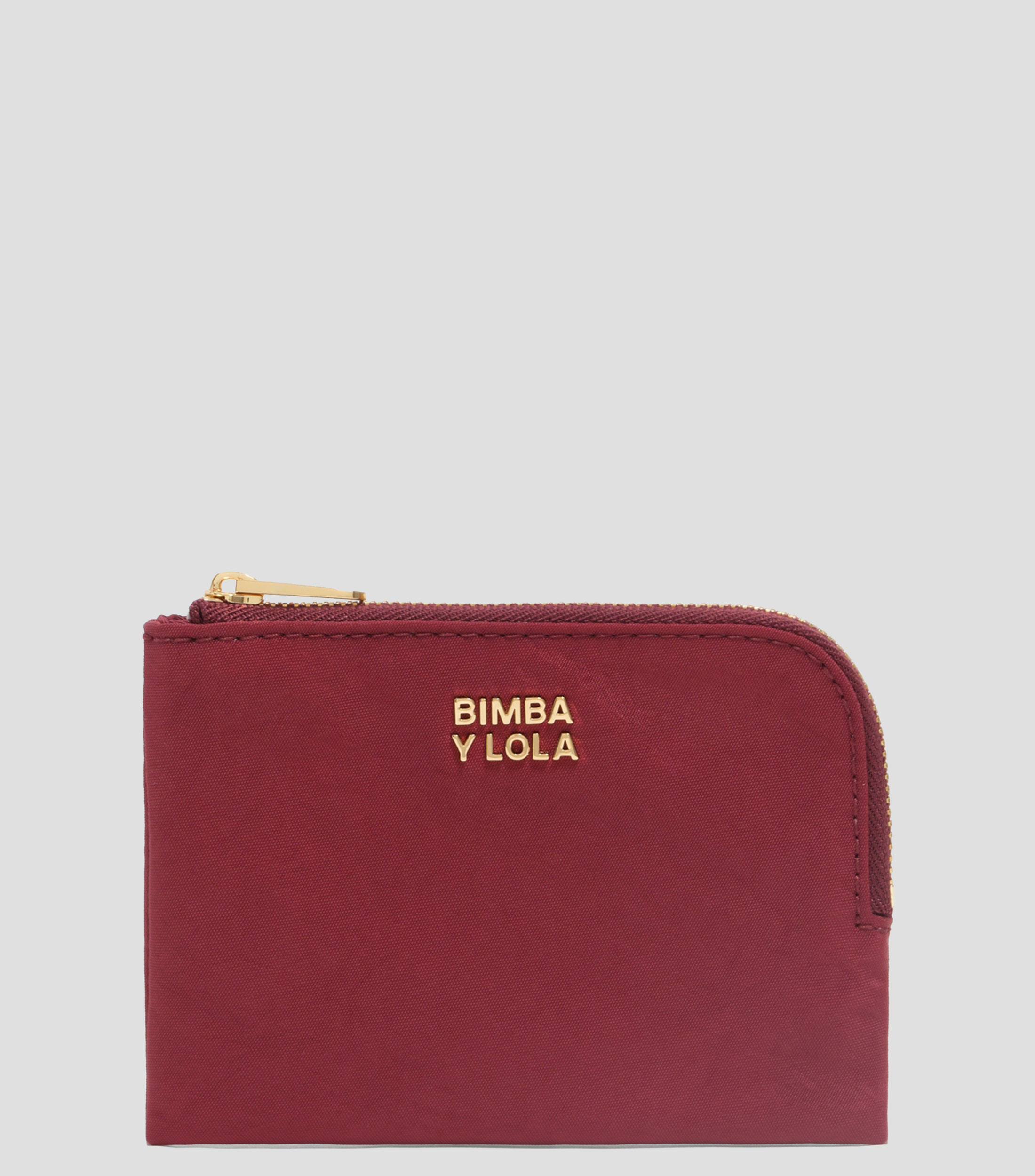 Monedero nylon burdeos Mujer