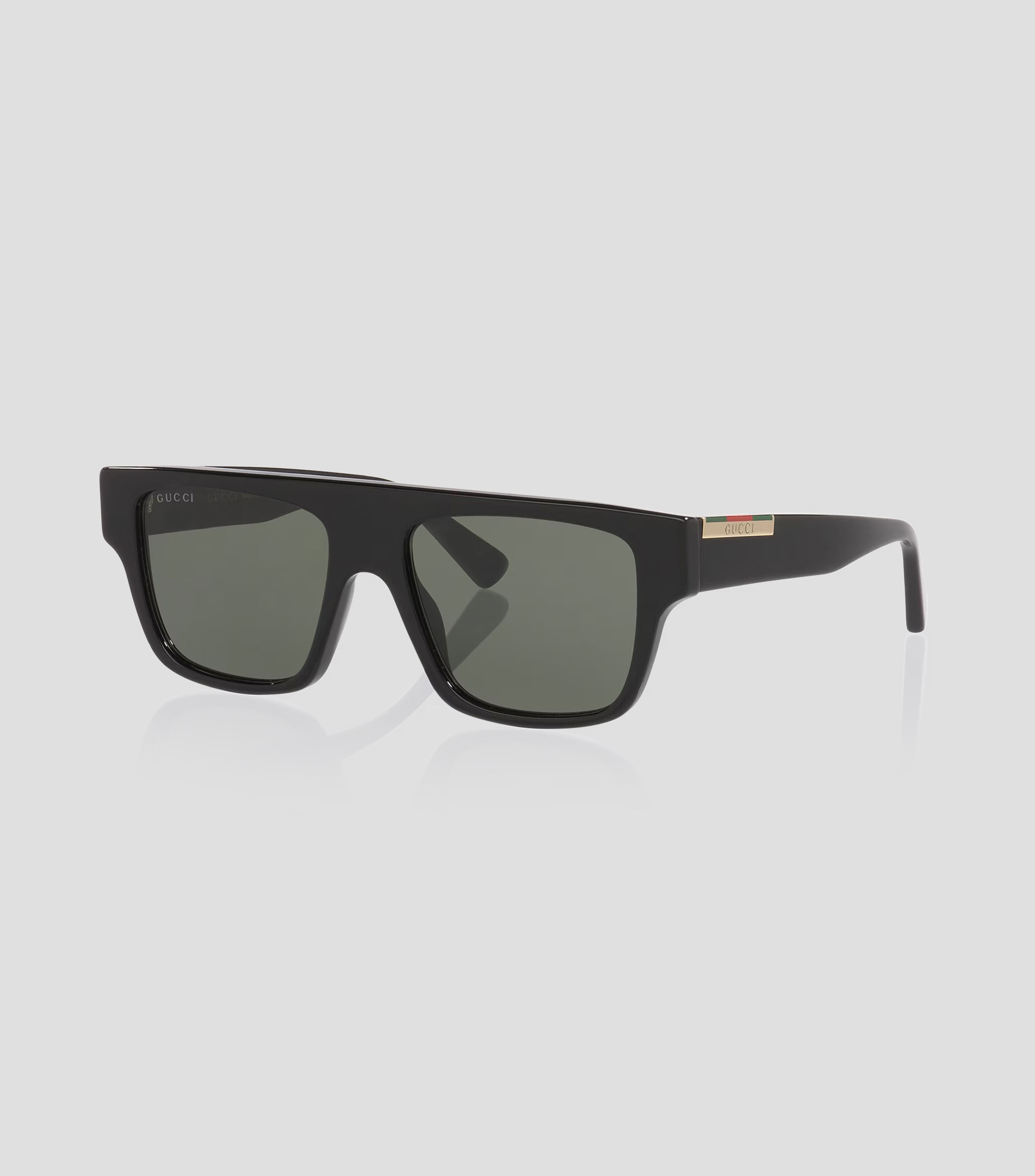 Lentes de sol rectangulares negro Mujer