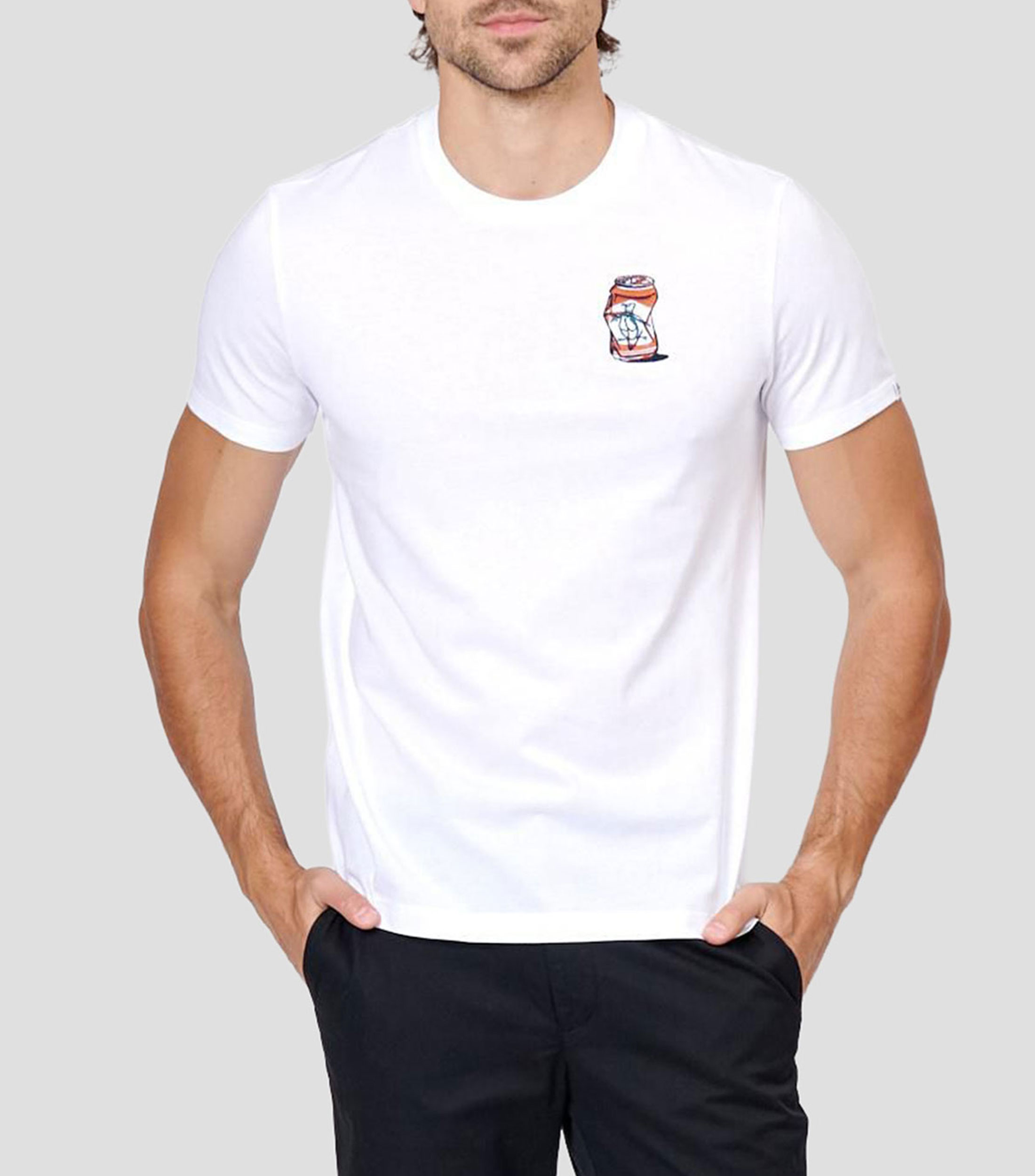 Playera cuello redondo manga corta lisa Hombre