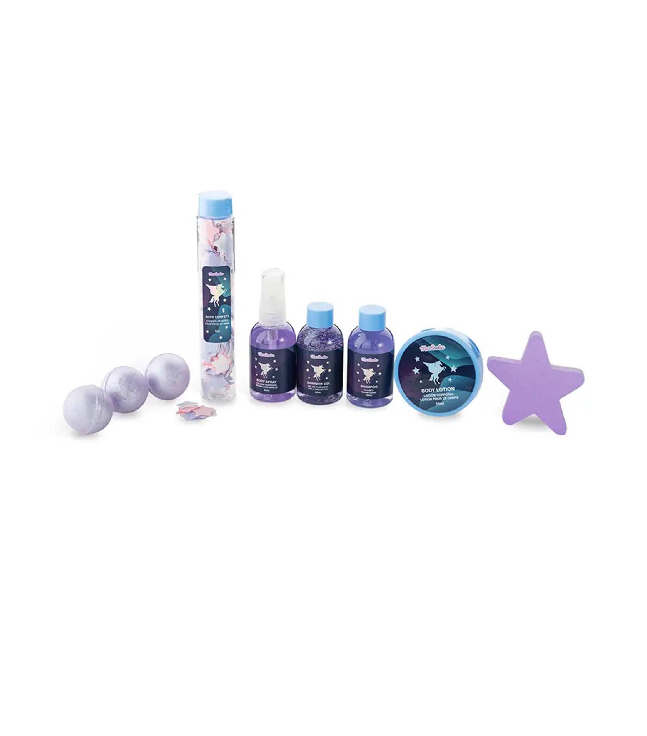Set 9 piezas, para ducha Galaxy Dreams Niña