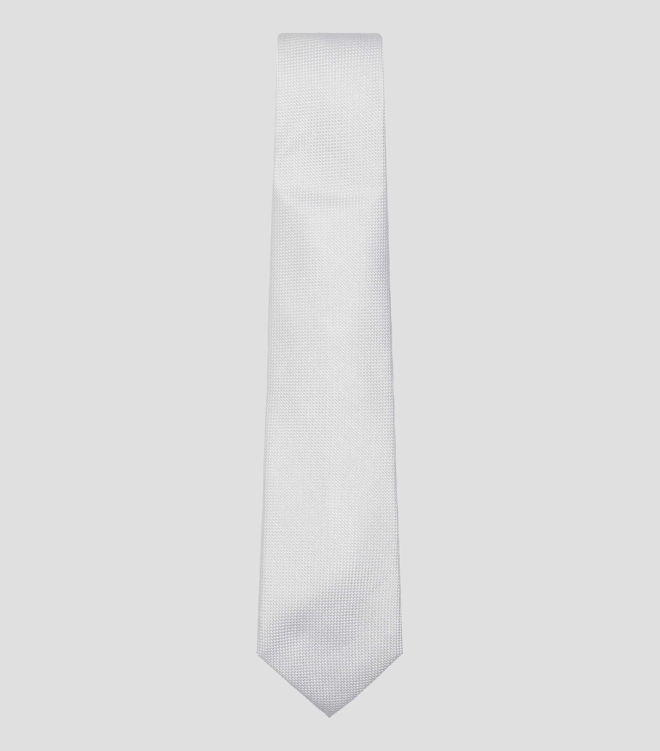 Corbata ancha de seda con microdiseño