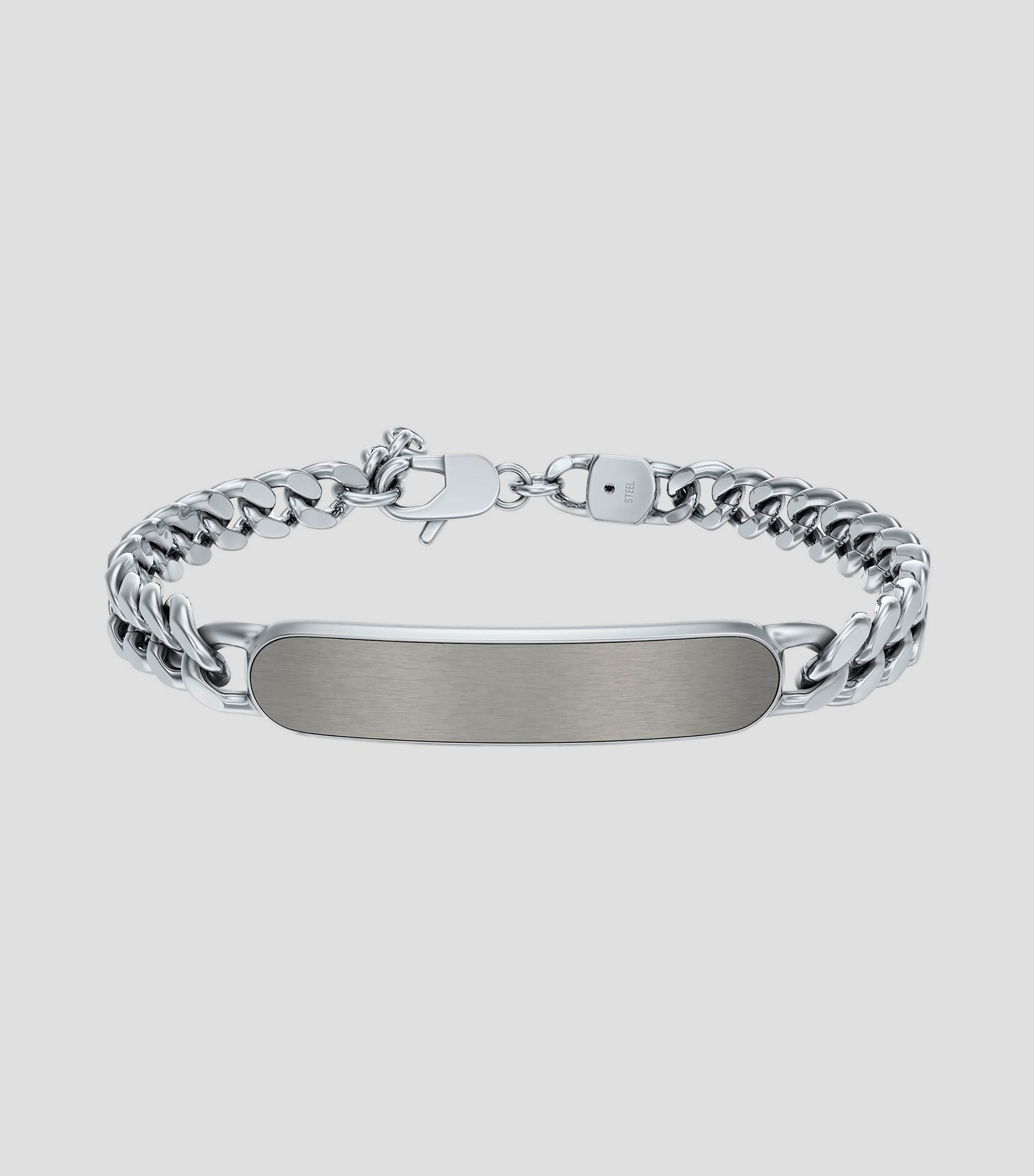 Pulsera plateada Ellis Hombre