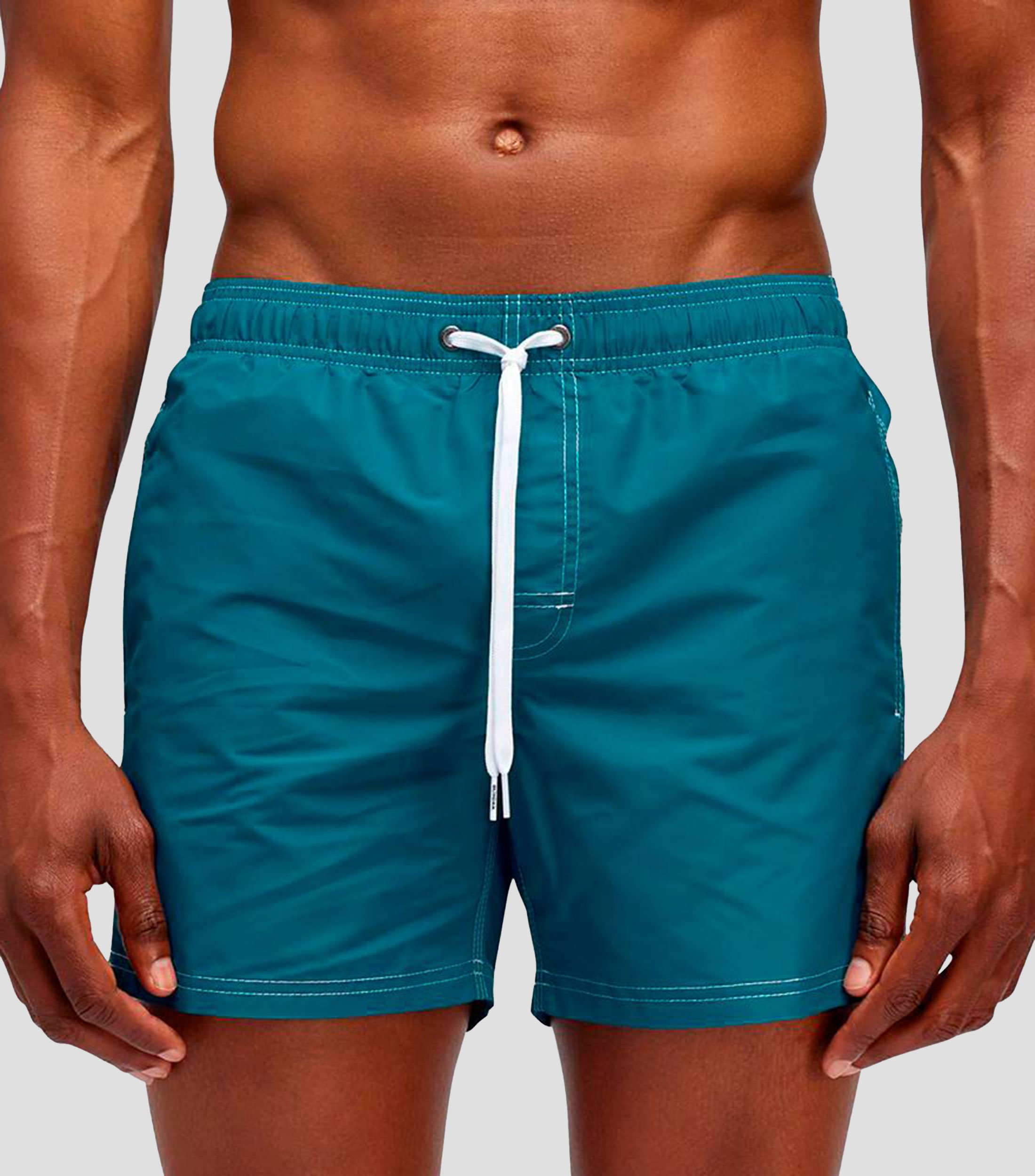 Traje de baño corto liso Hombre
