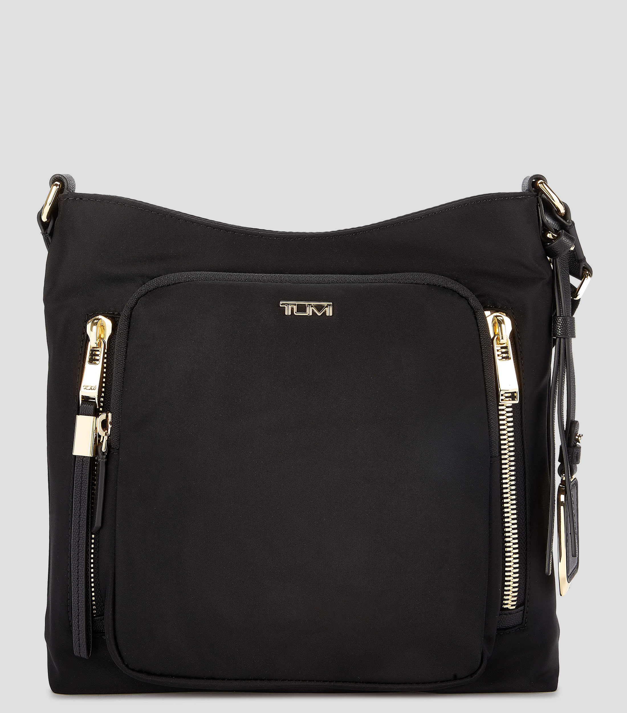 Bolso crossbody negro Voyageur Tyler liso Unisex