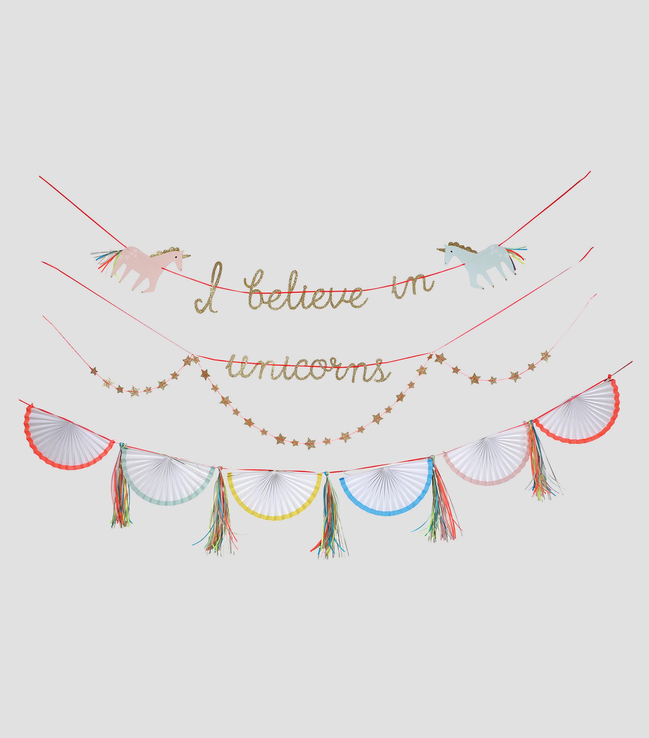 Set de Cumpleaños I Believe In Unicorns Garland