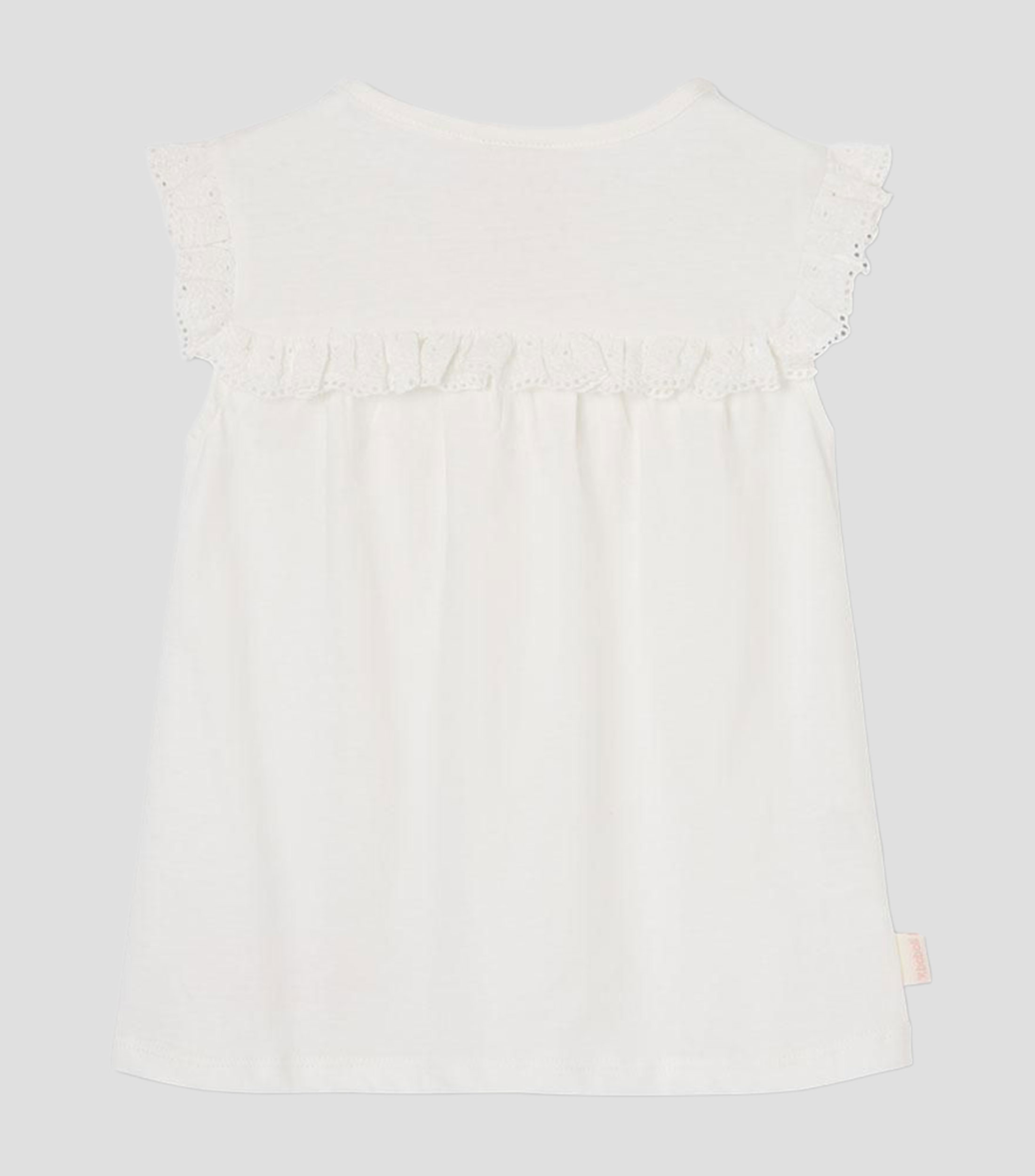 Playera cuello redondo manga corta lisa Bebé