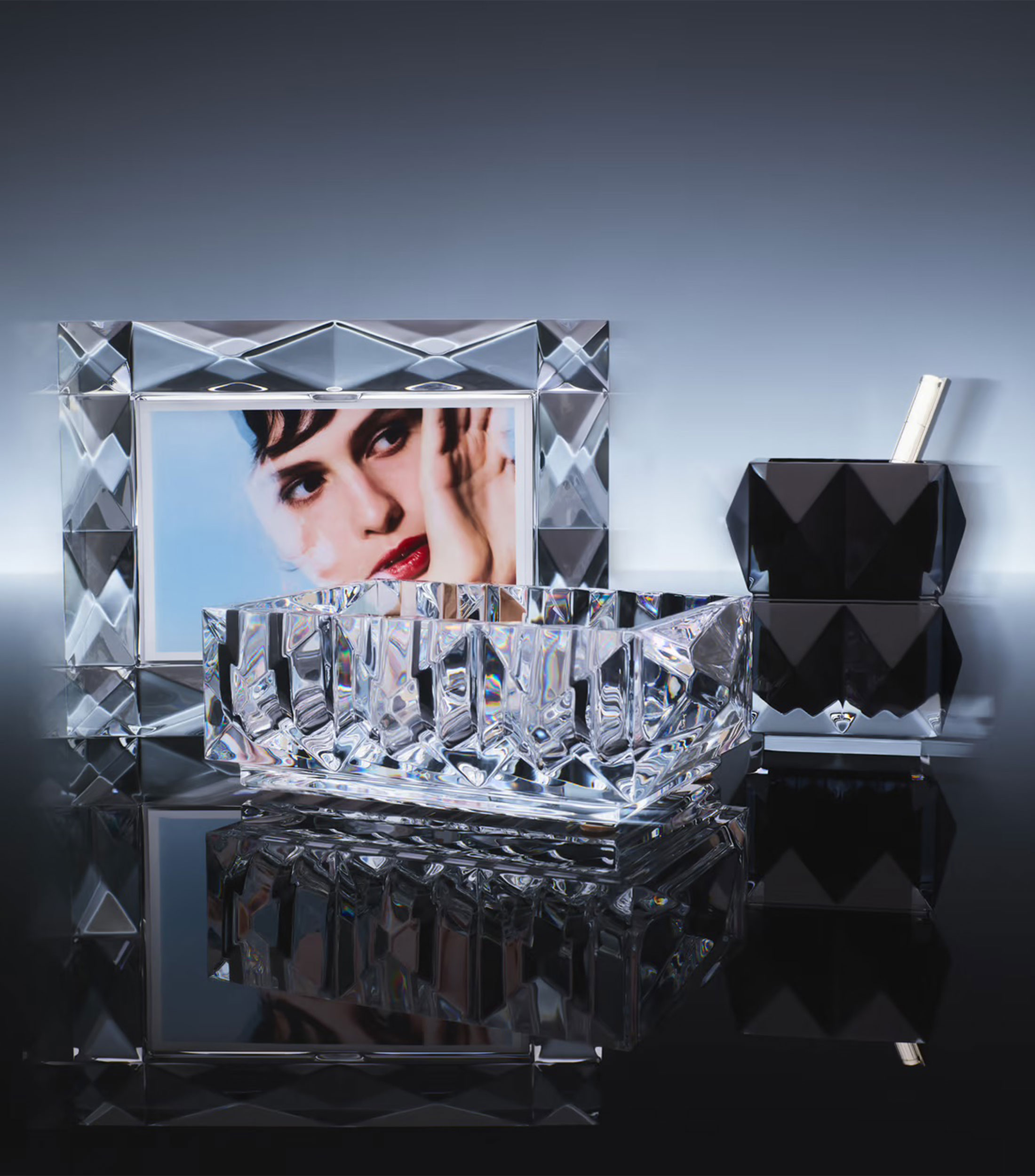 Portarretrato Louxor en cristal