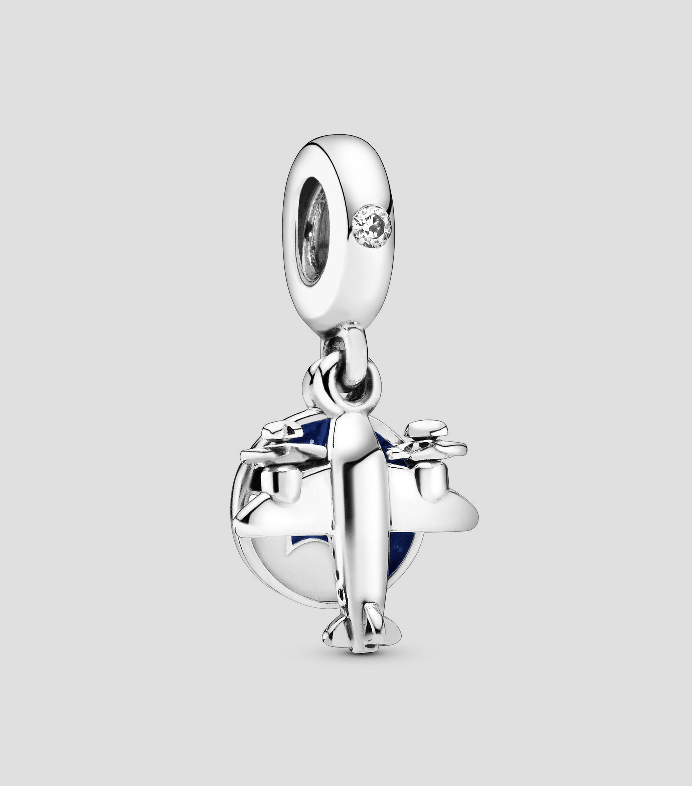 Charm en plata .925 Avión con circonita Mujer