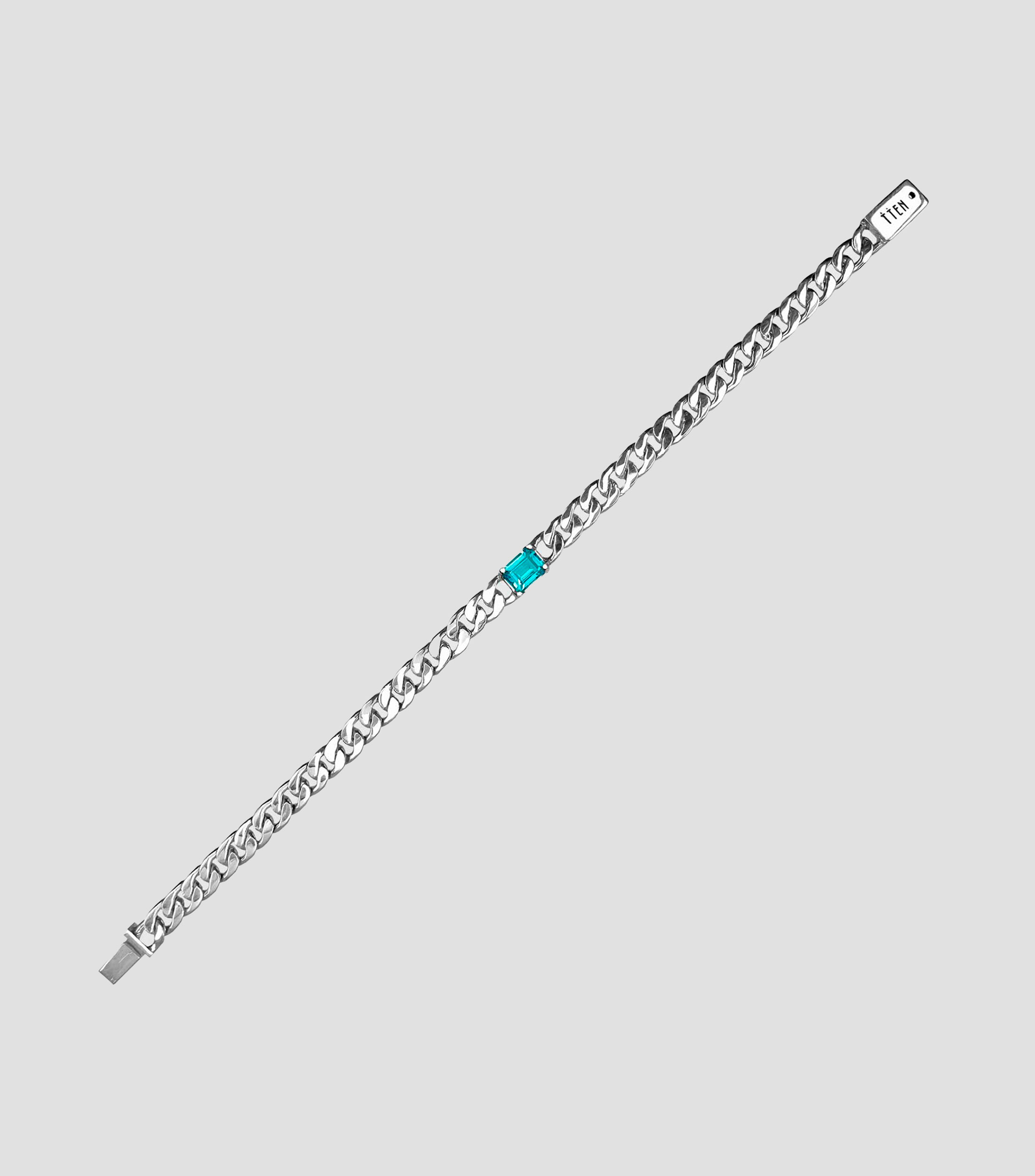 Pulsera en plata Prince con topacio Unisex