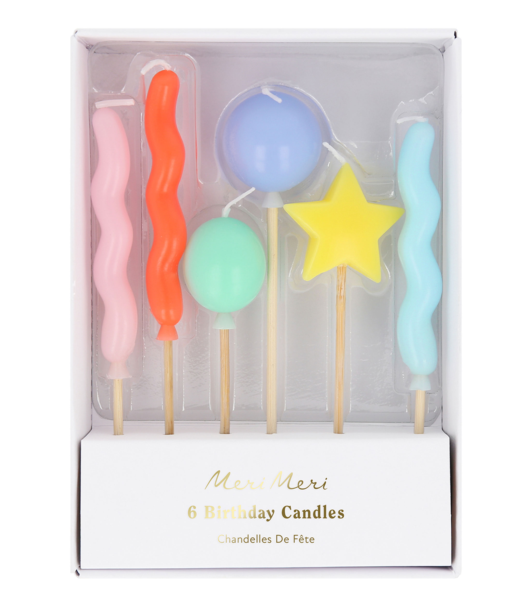 Set 6 Velas de Cumpleaños
