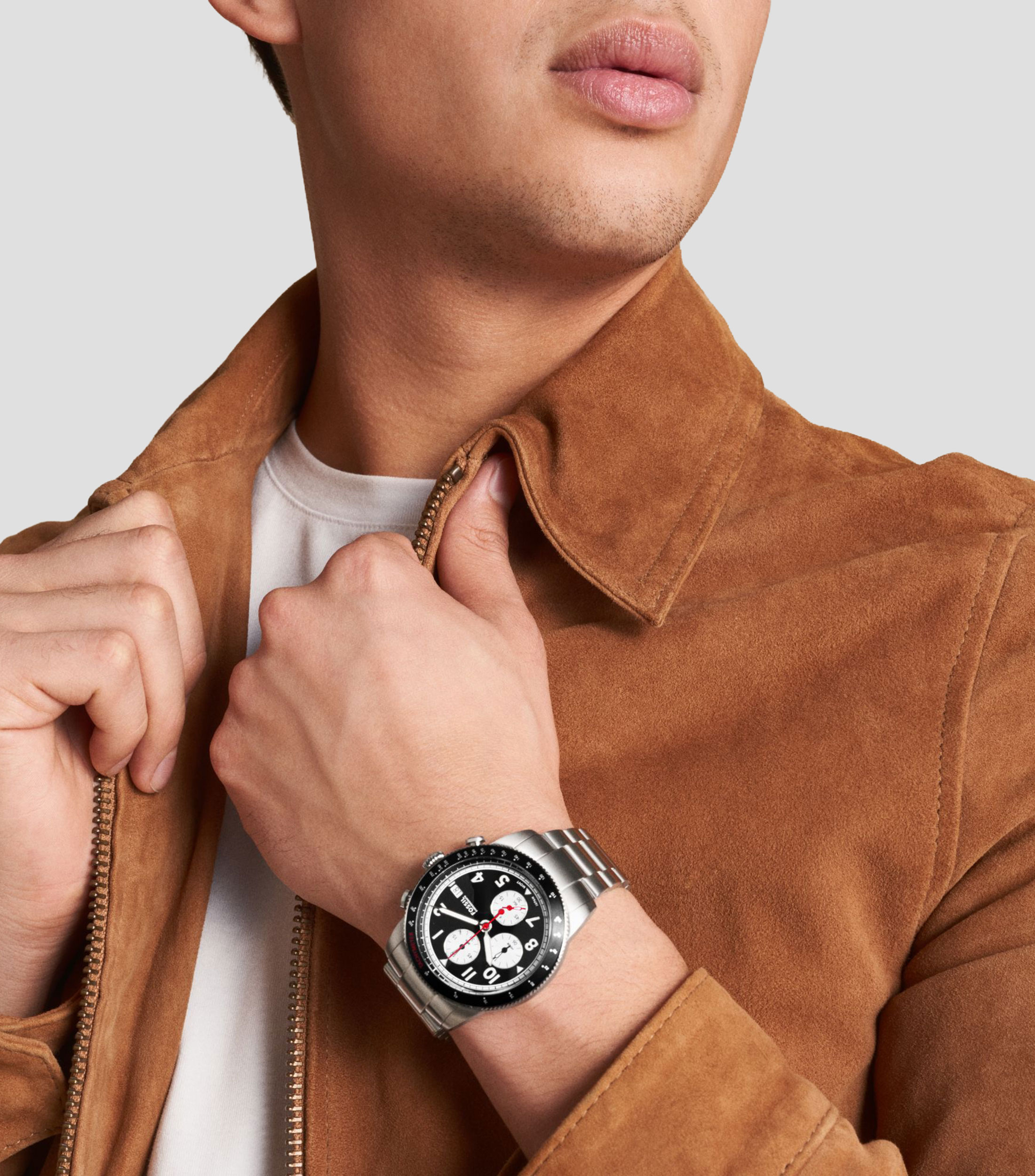 Reloj para Hombre casual Sport Tourer plateado, negro