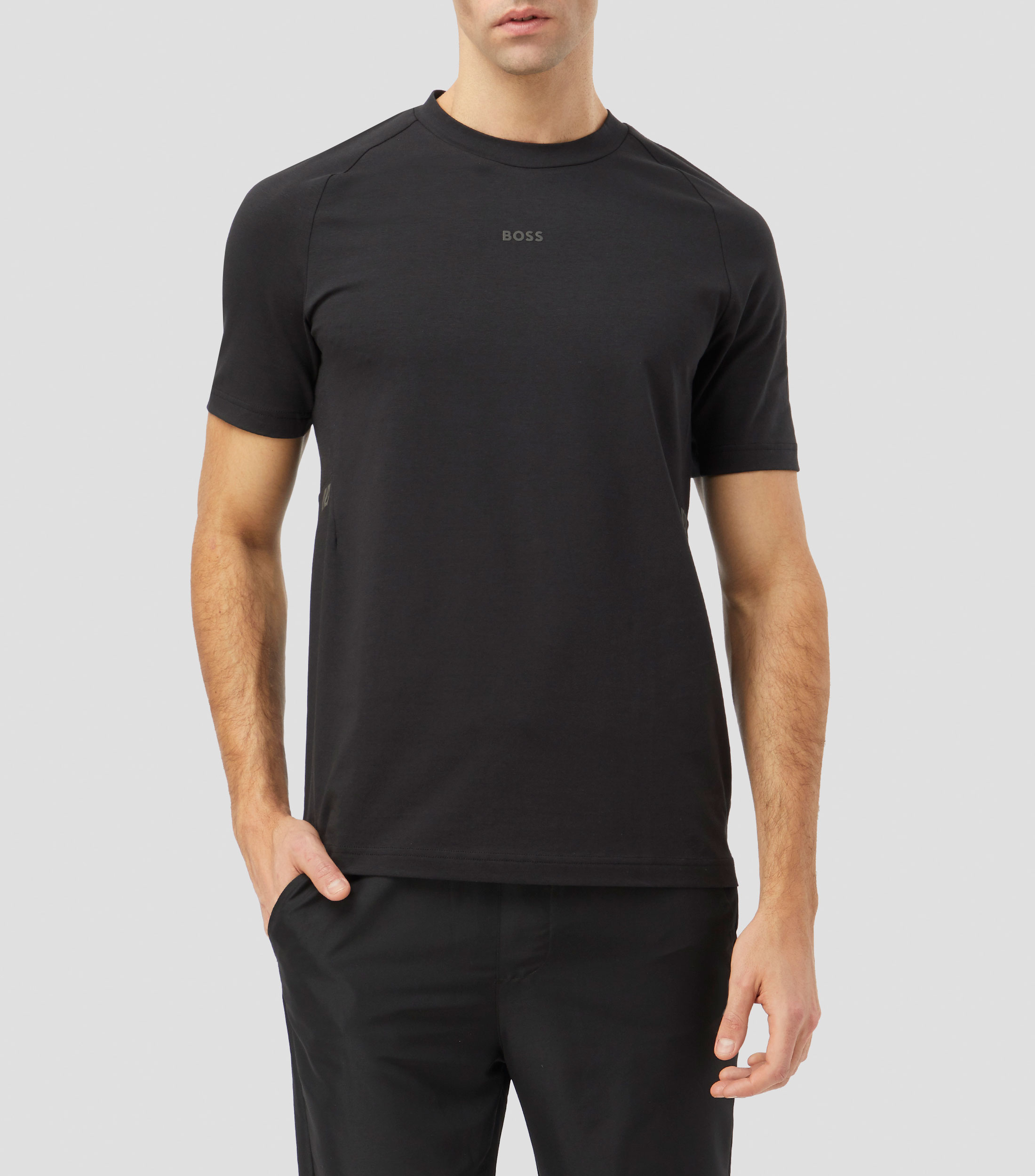 Playera cuello redondo manga corta lisa Hombre