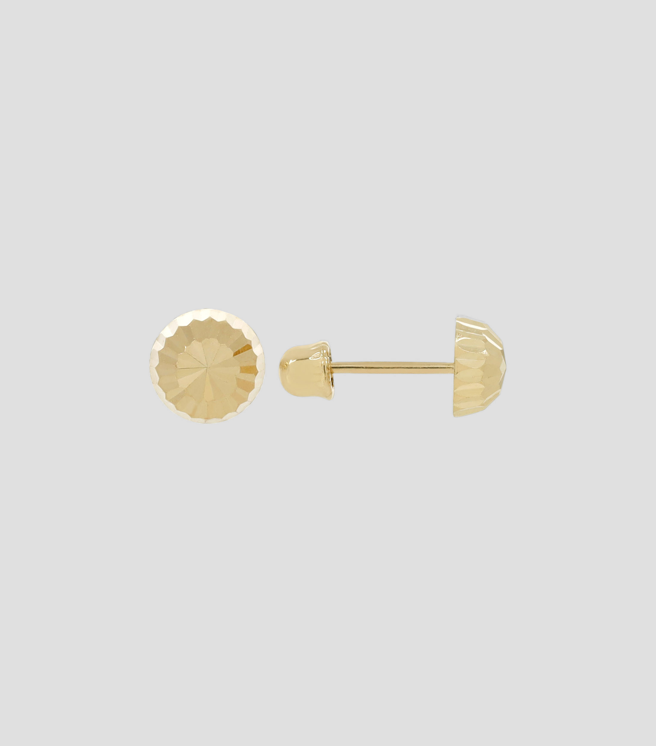 Aretes en oro 14 kilates media dormilona bebé