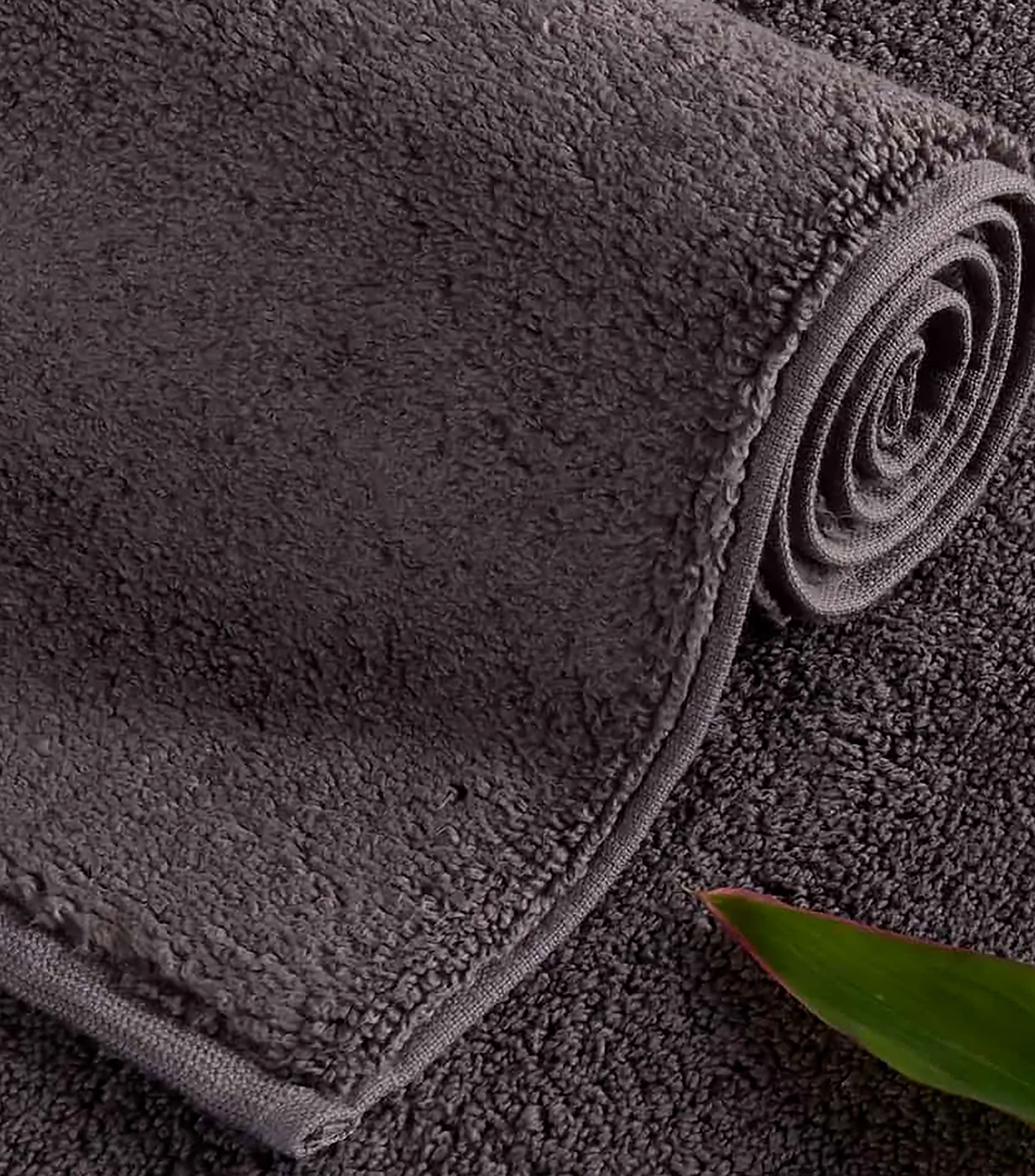 Tapete de Baño tipo Toalla gris rectangular 89x50cm