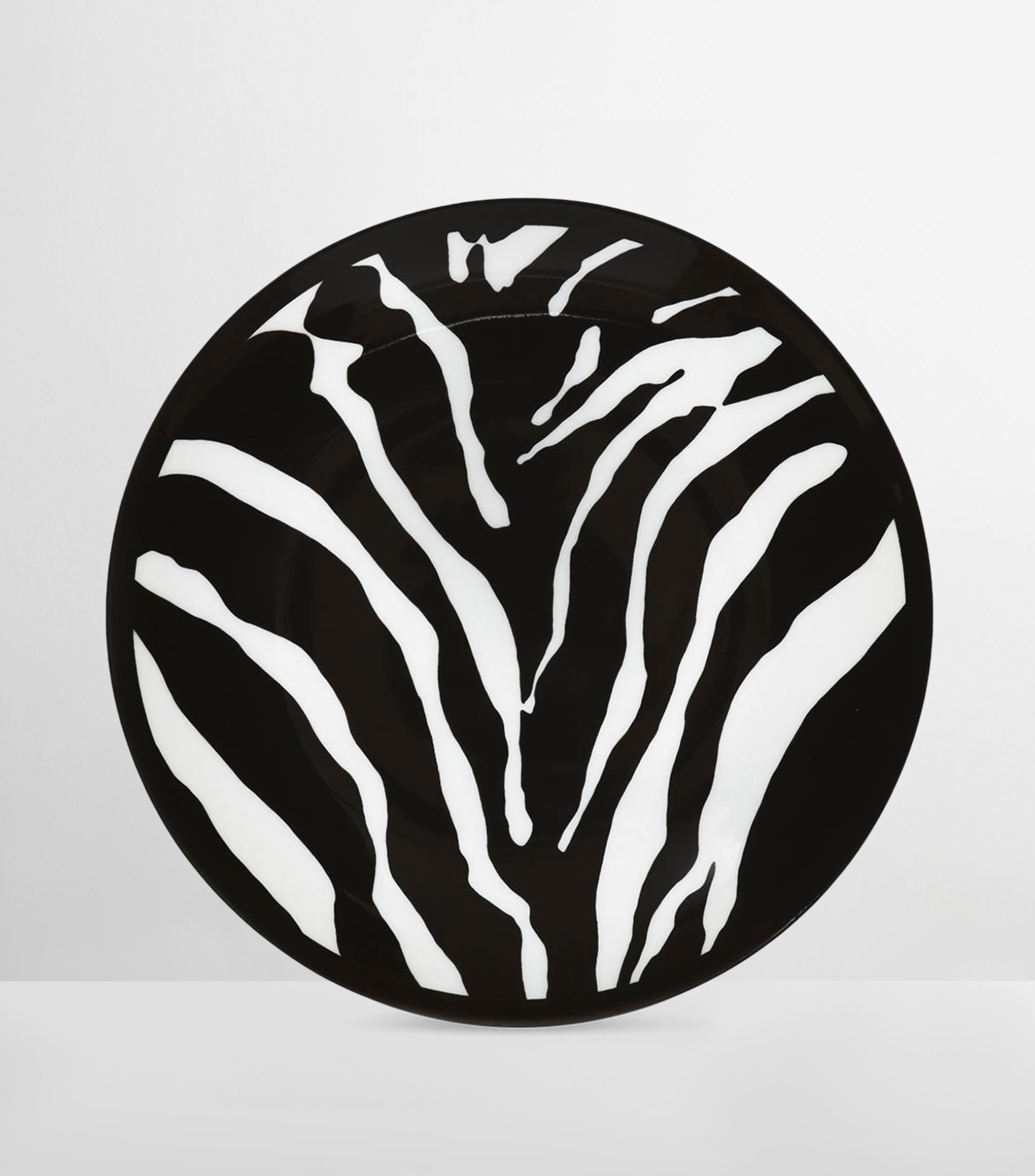 Set 2 platos para pan Zebra de porcelana