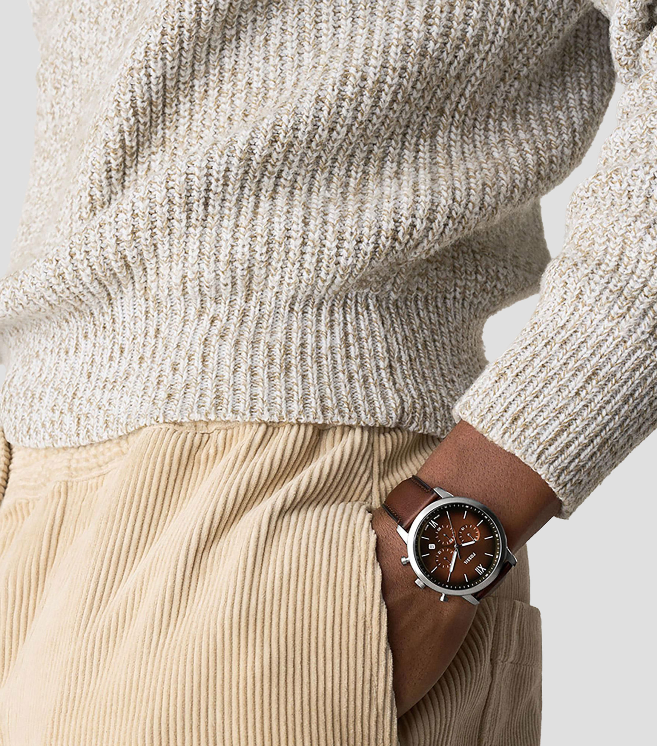 Reloj para hombre Neutra casual, plateado