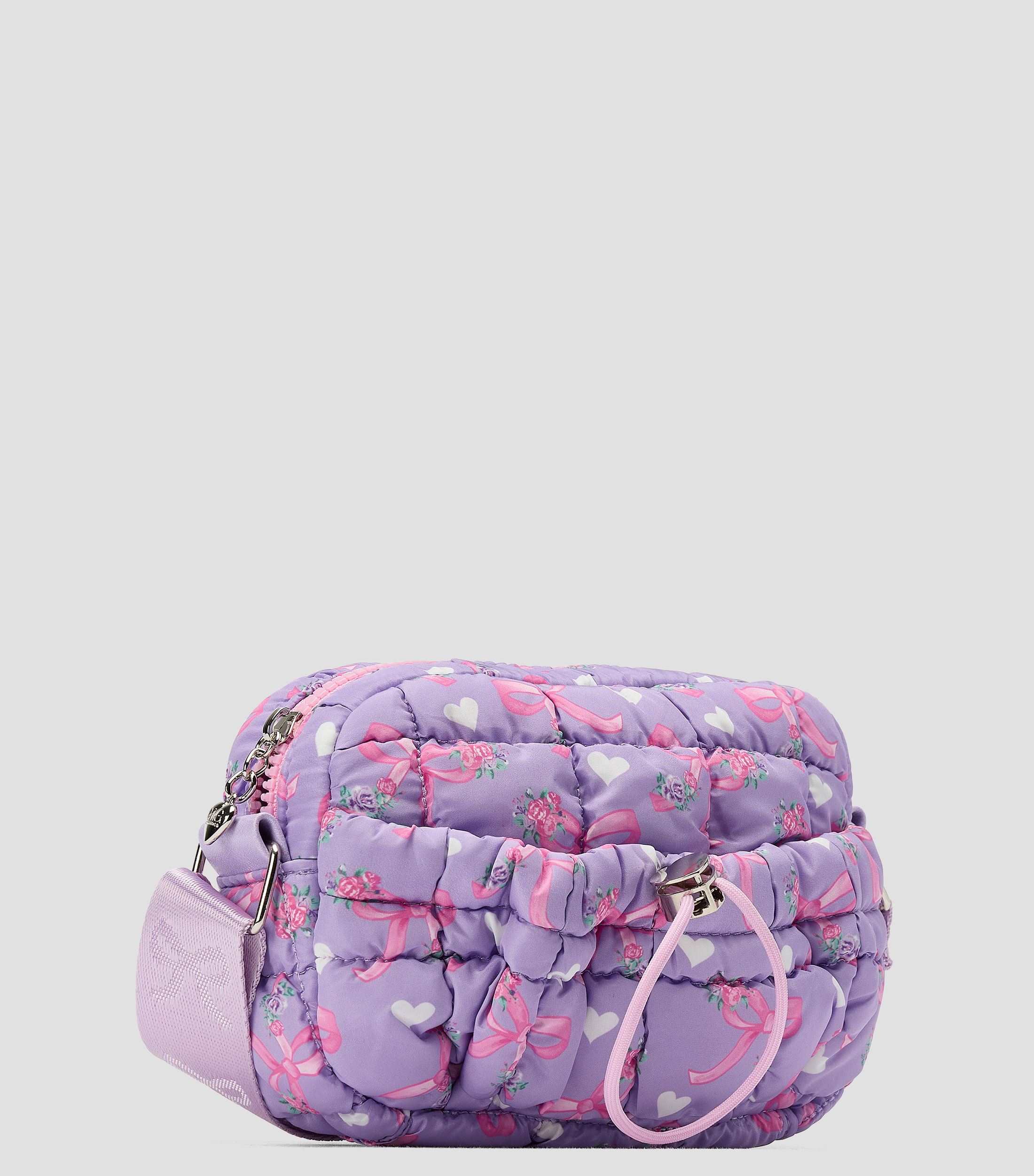 Bolsa Crossbody capitonada con estampado Nina