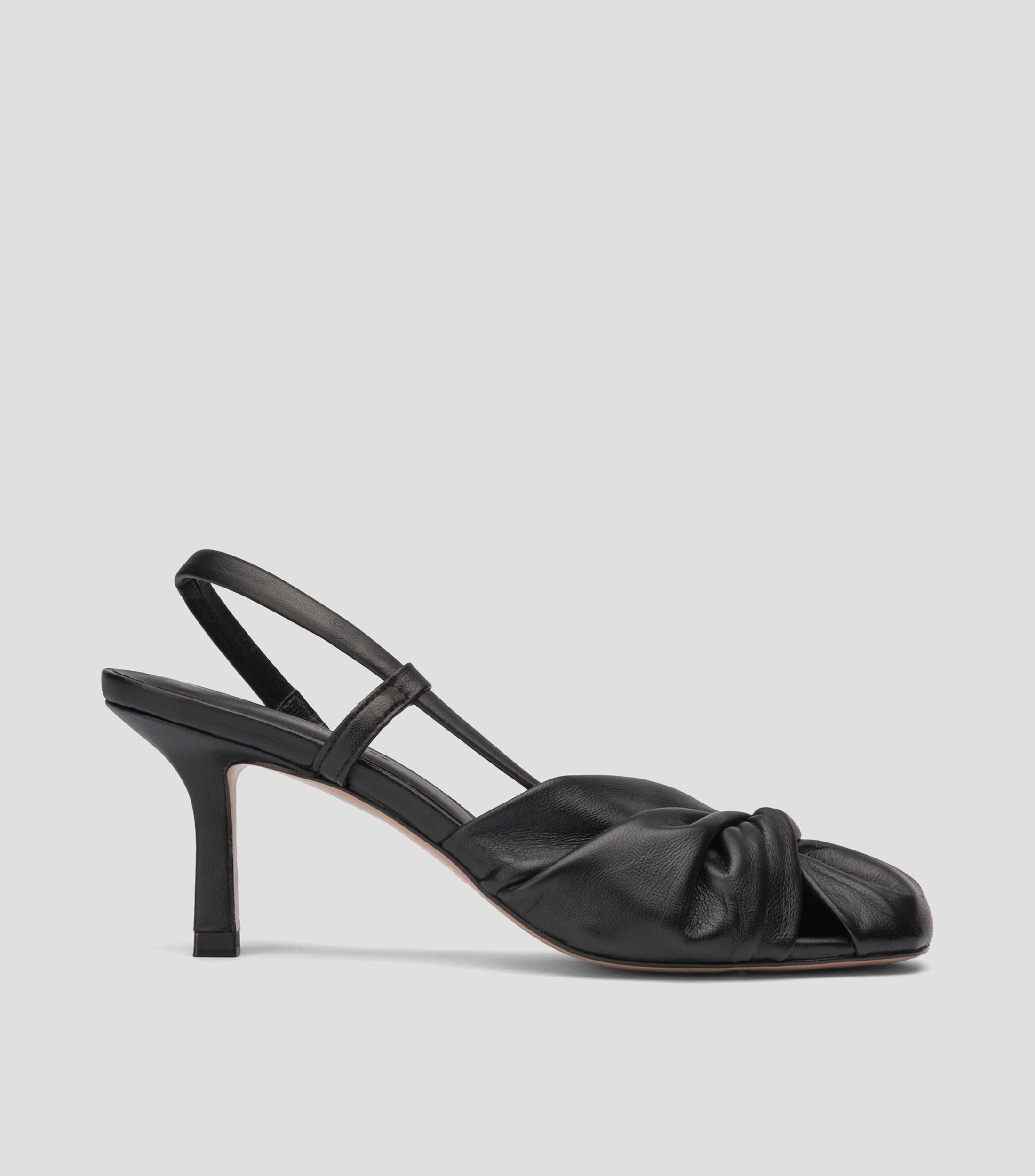 Zapatillas slingback con tacón alto y delgado Mujer