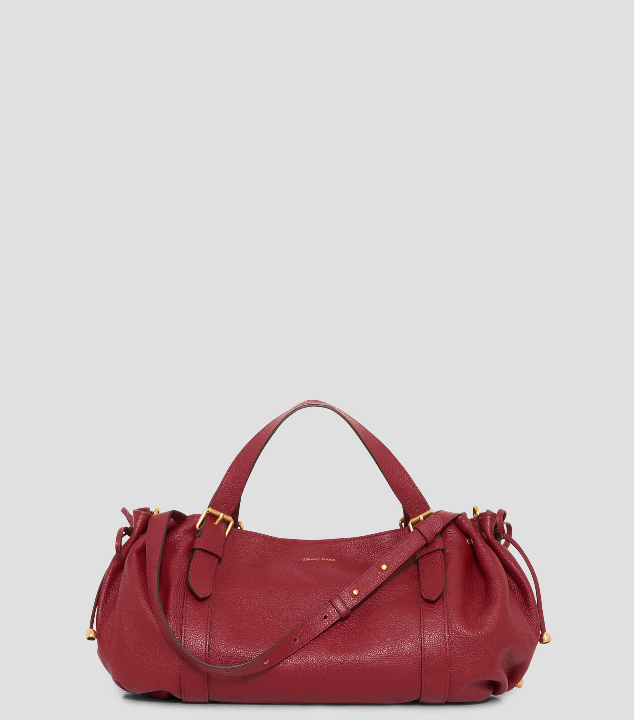 Bolsa tote rojo en piel Le 24H lisa Mujer