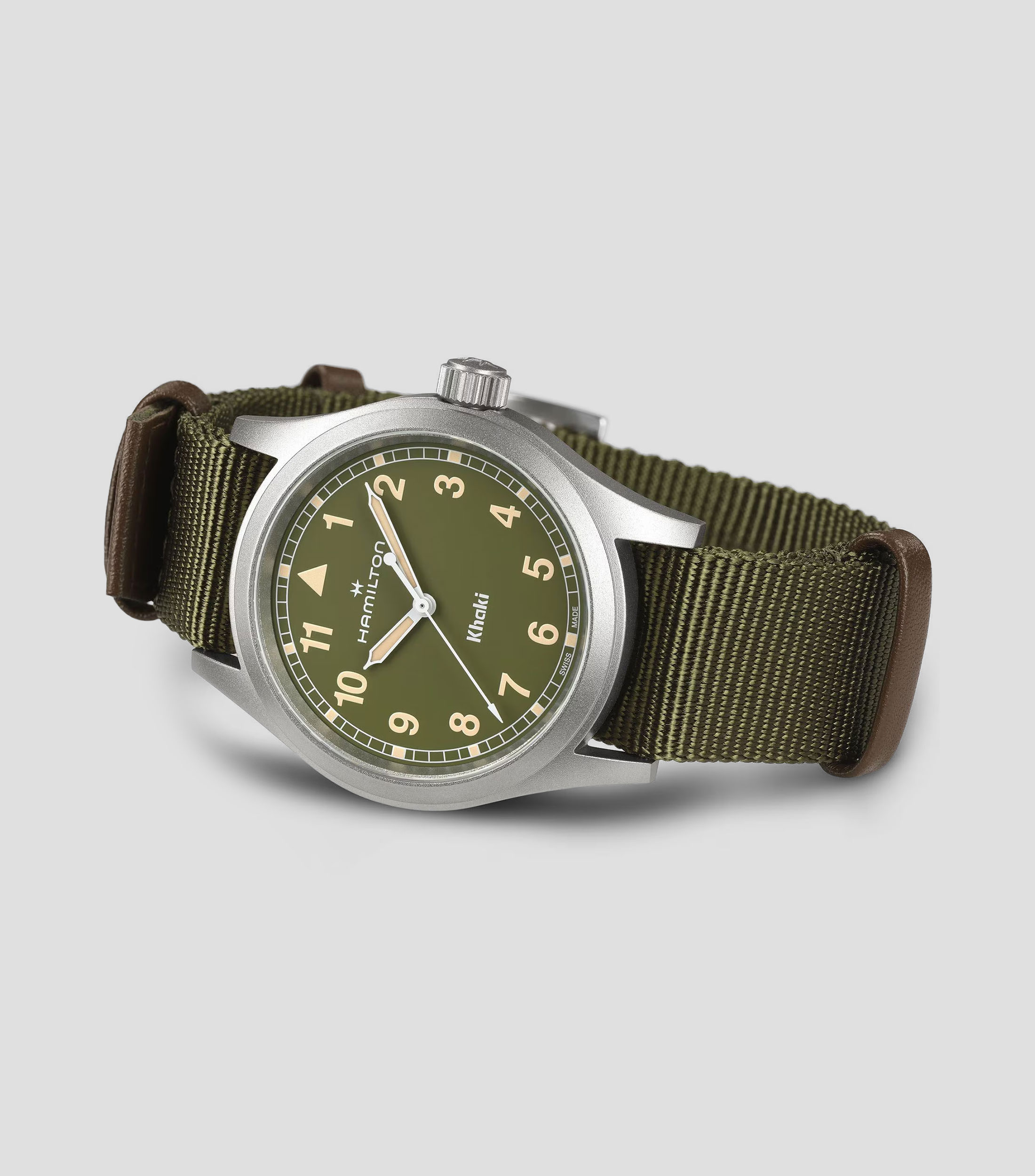 Reloj para Hombre Khaki Field Quartz casual plateado