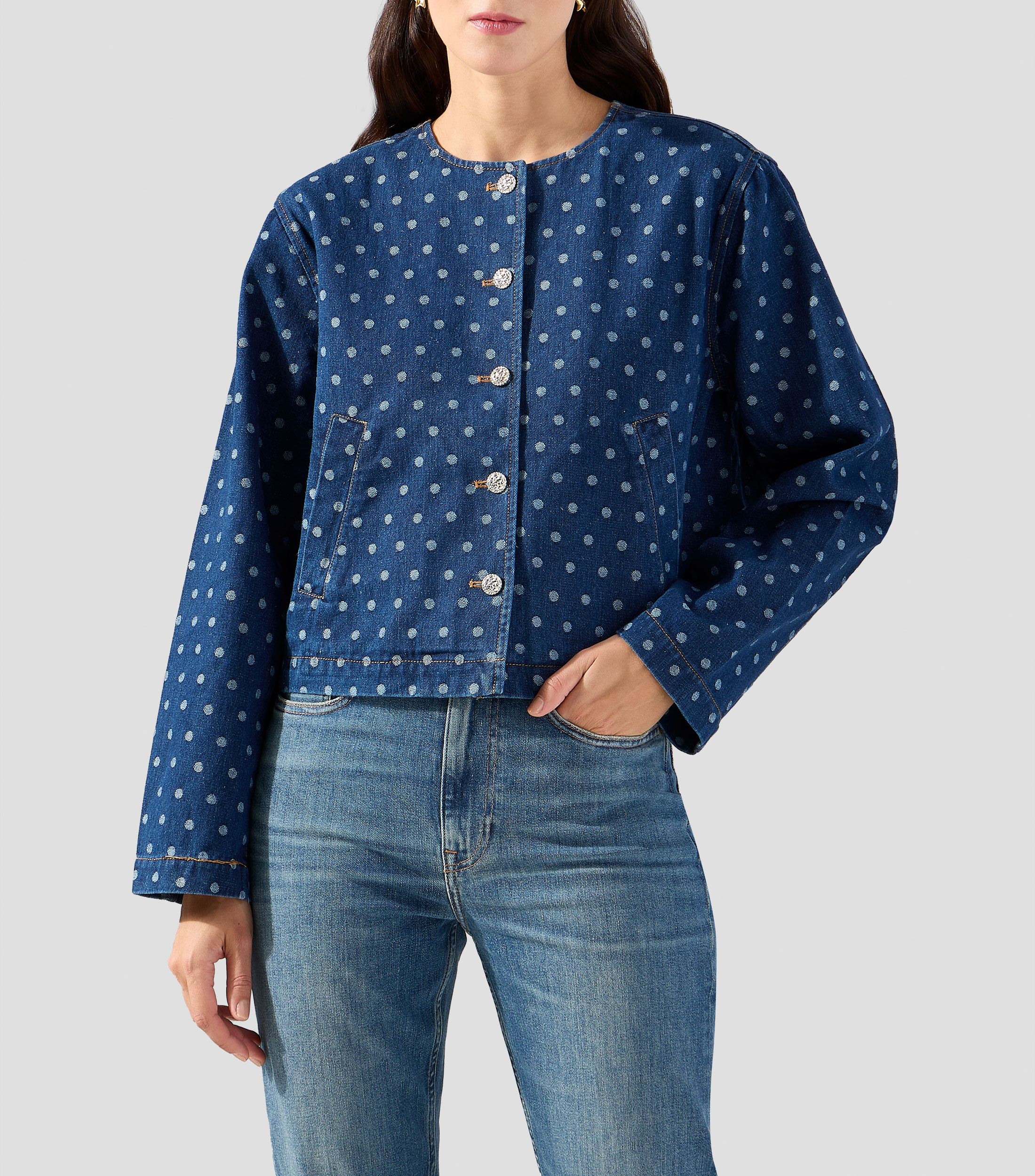 Chamarra denim Mujer