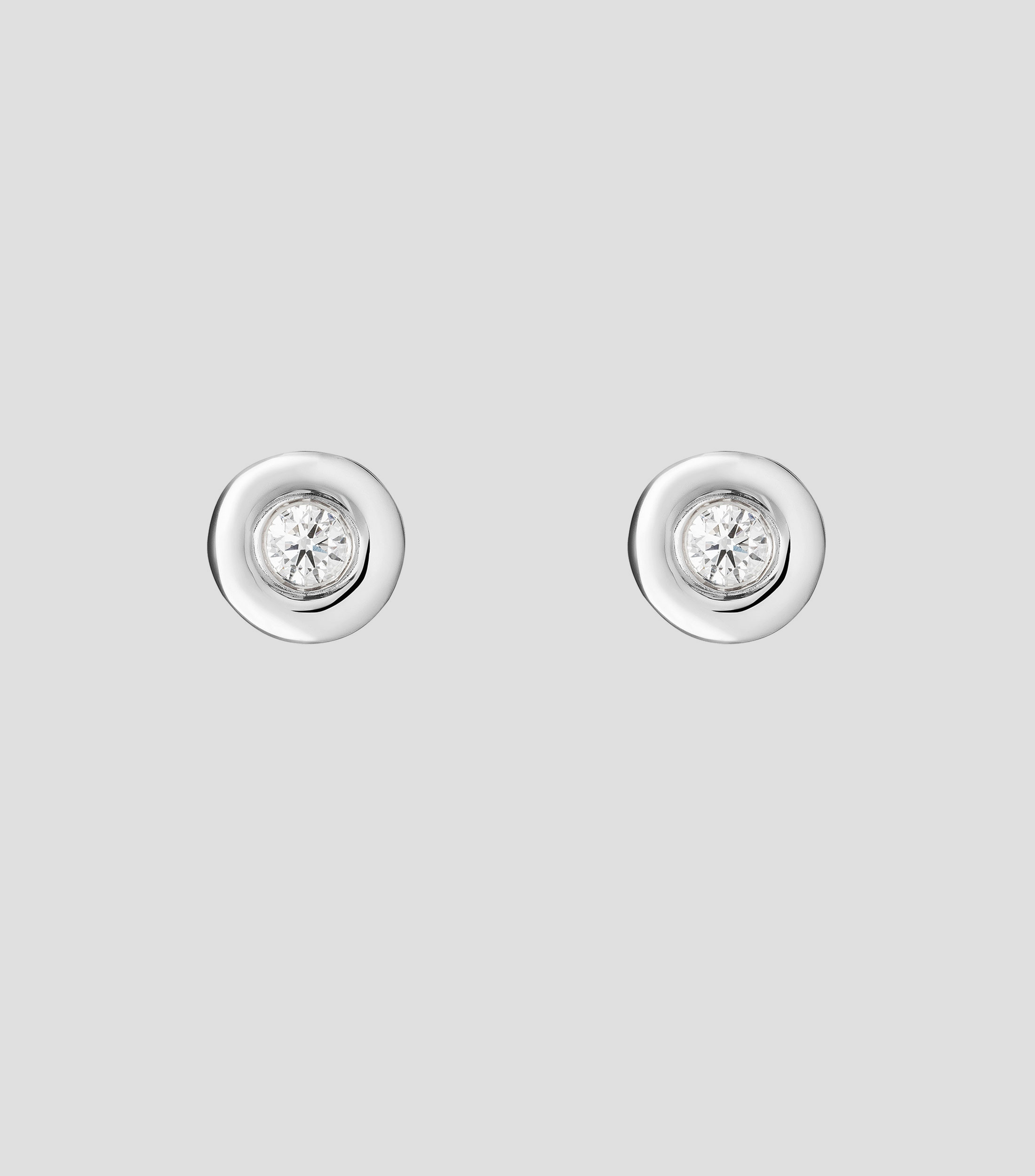 Aretes en Plata Volcan Diamantes Mujer