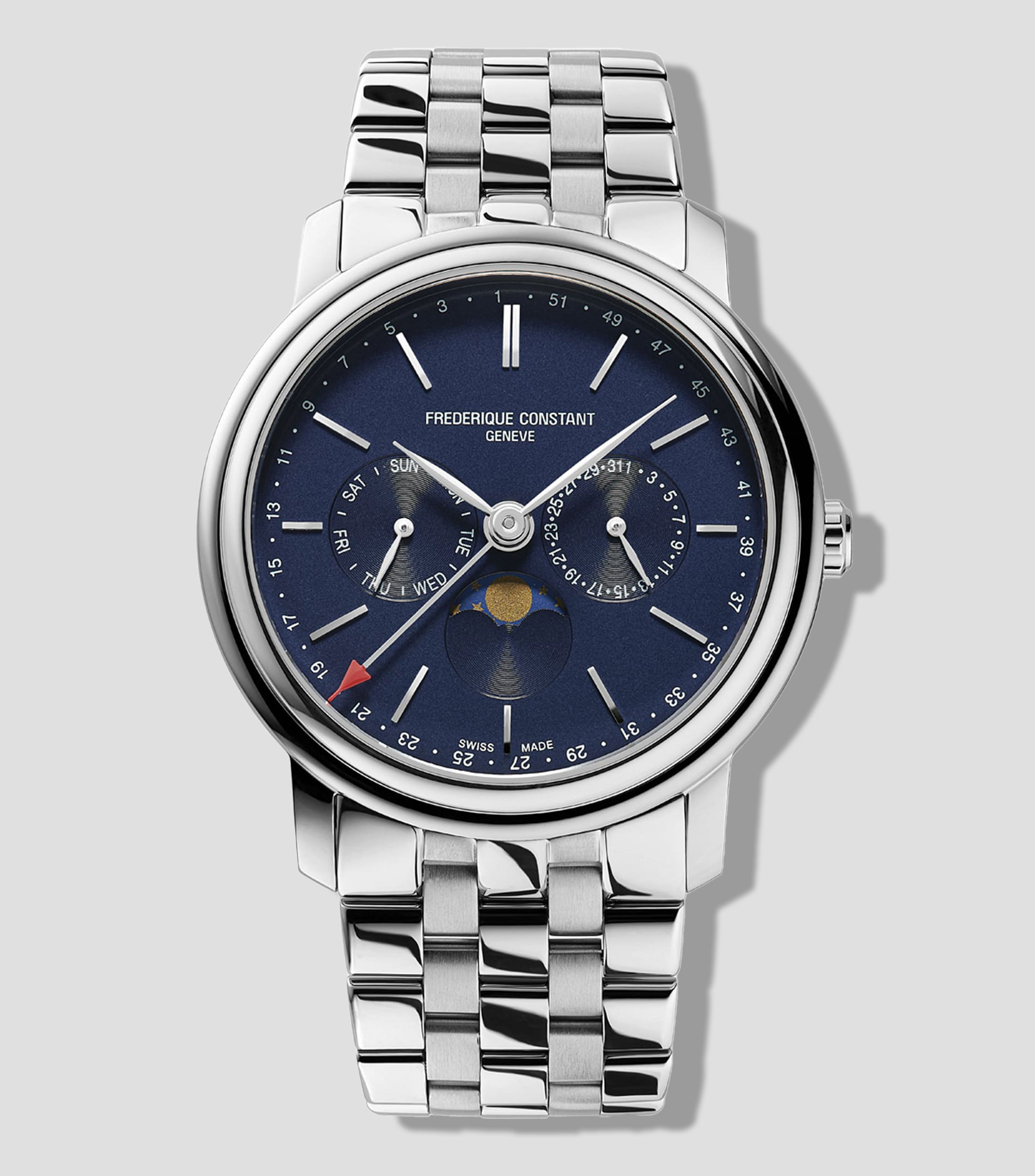 Reloj para Hombre Business Timer Casual Azul, Plateado