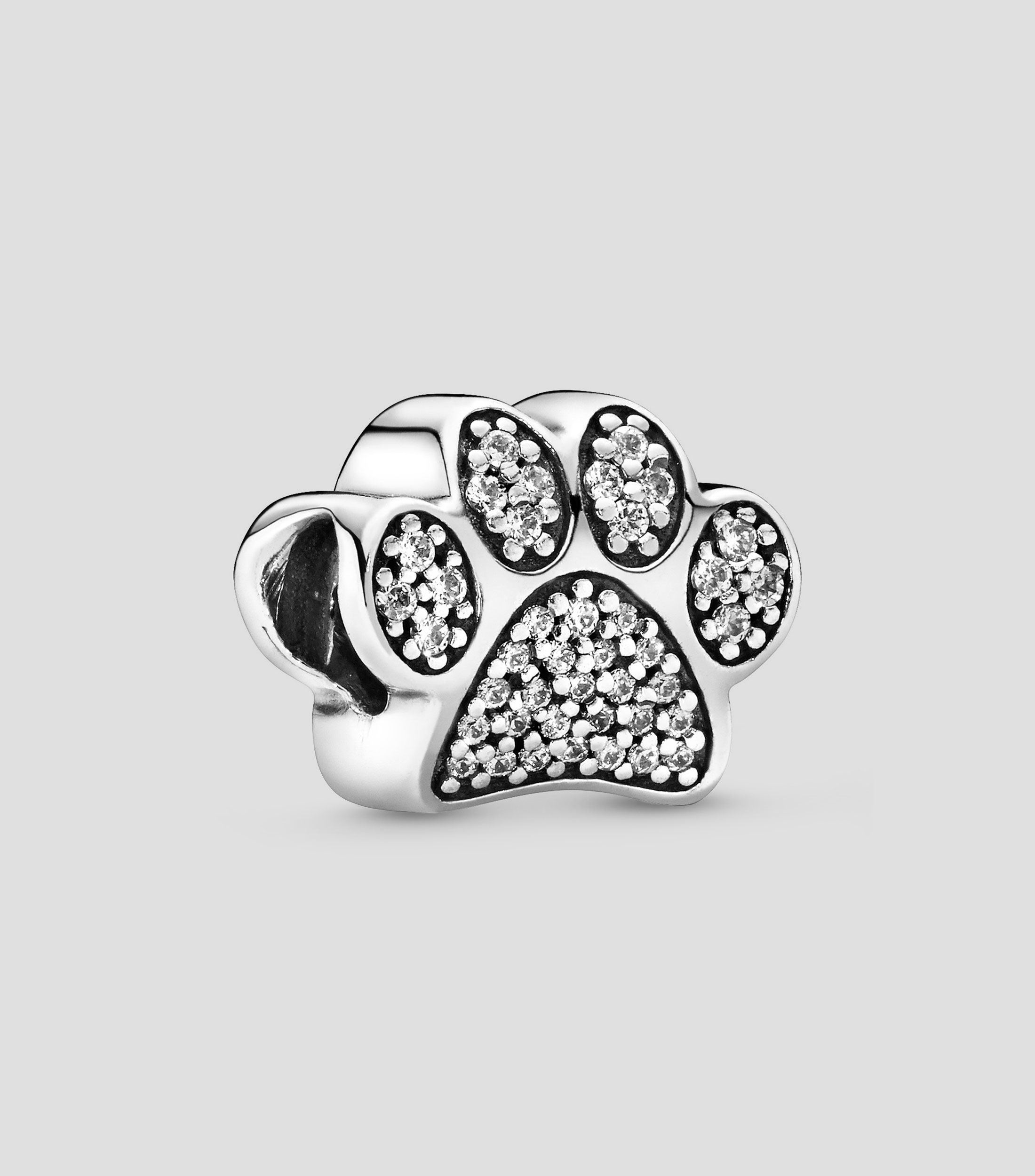 Dije en plata de ley 925 Paw Prints Mujer