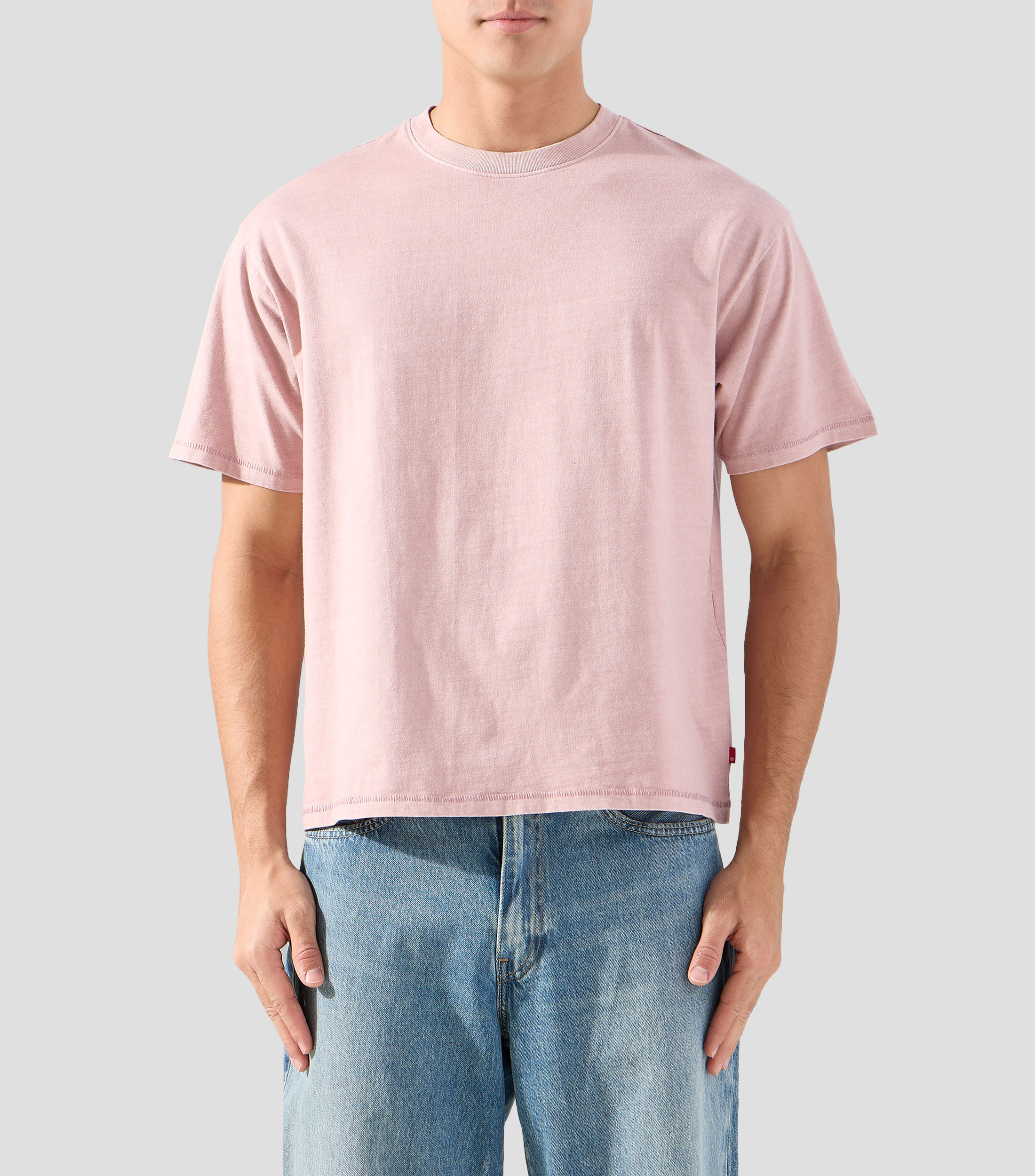 Playera cuello redondo manga corta lisa Hombre