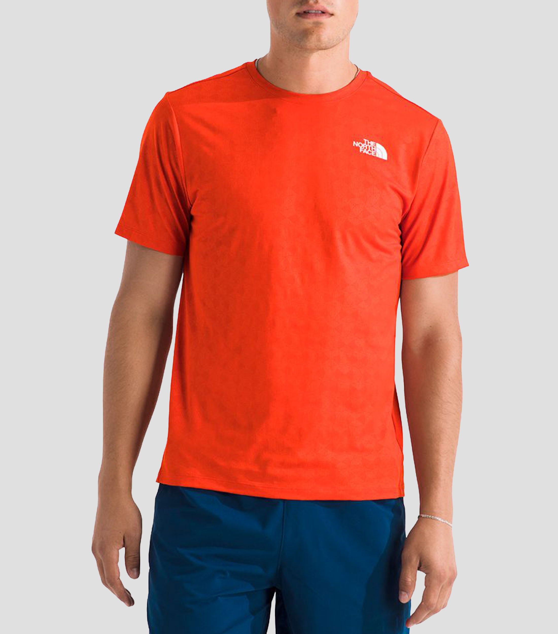 Playera cuello redondo manga corta lisa Pentadome Embossed Hombre