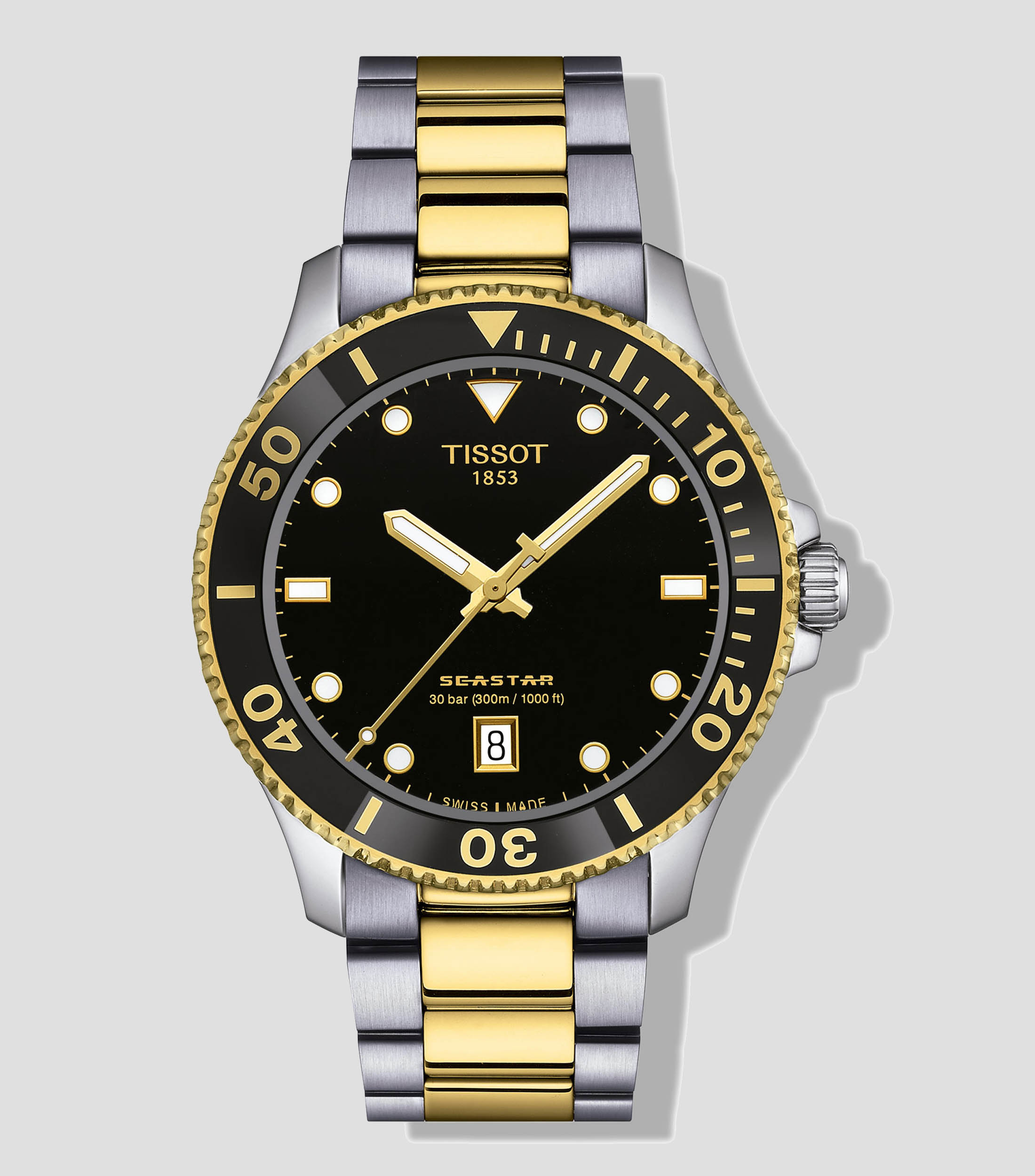 Reloj Unisex T-Sport De Vestir Dorado, Plateado