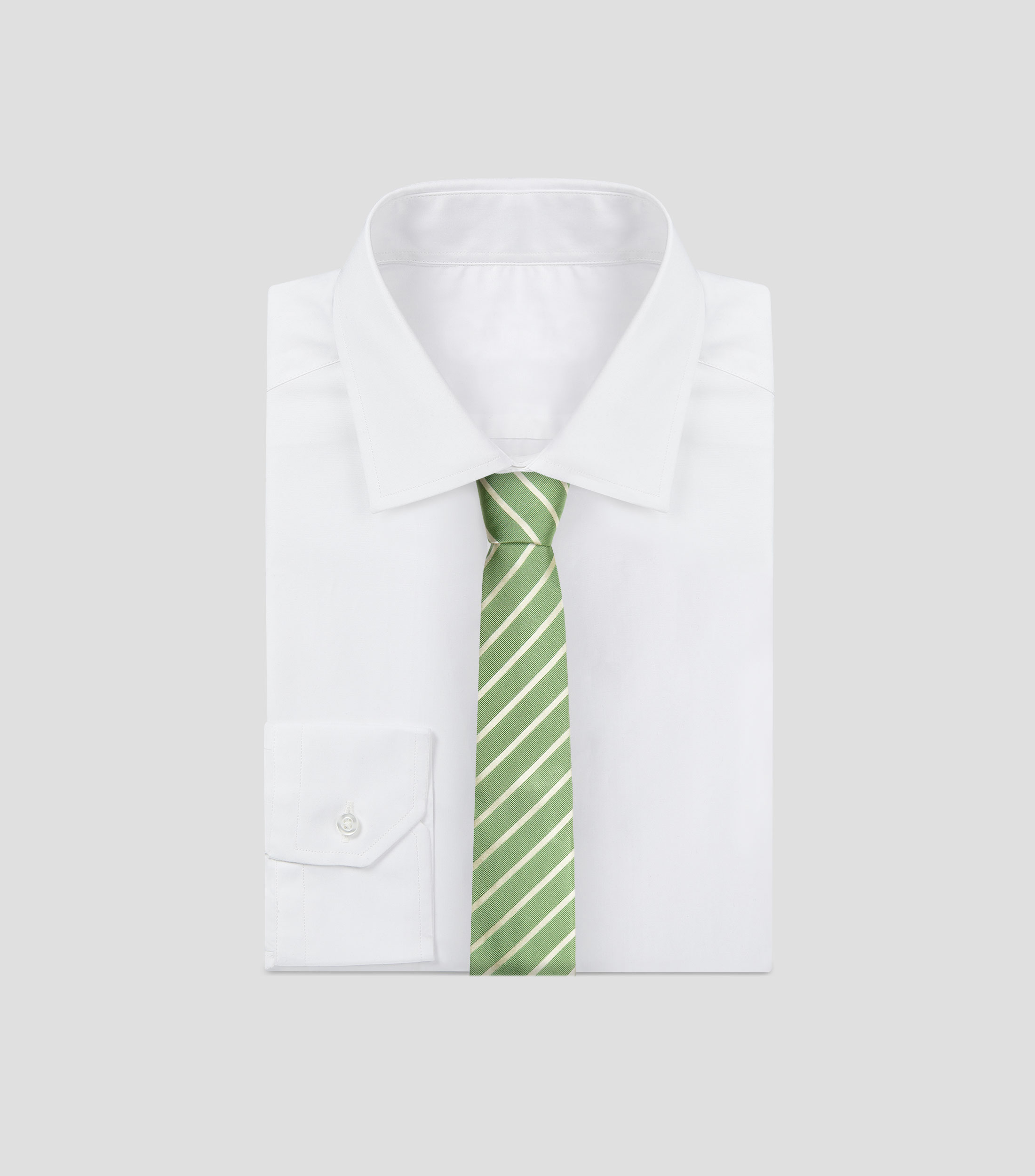 Corbata ancha de seda a rayas
