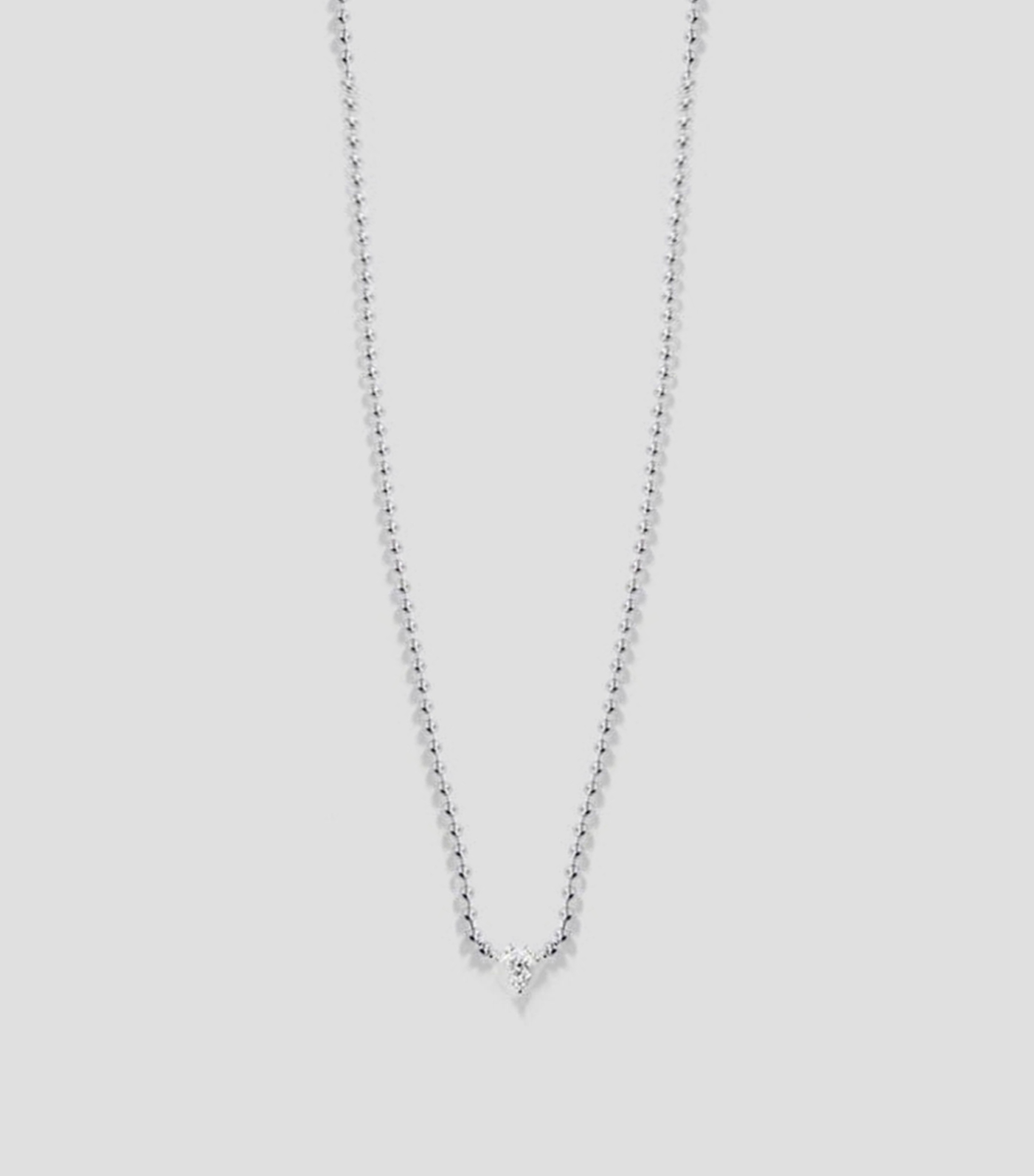 Colgante en oro blanco 18 Kilates con diamante Mujer