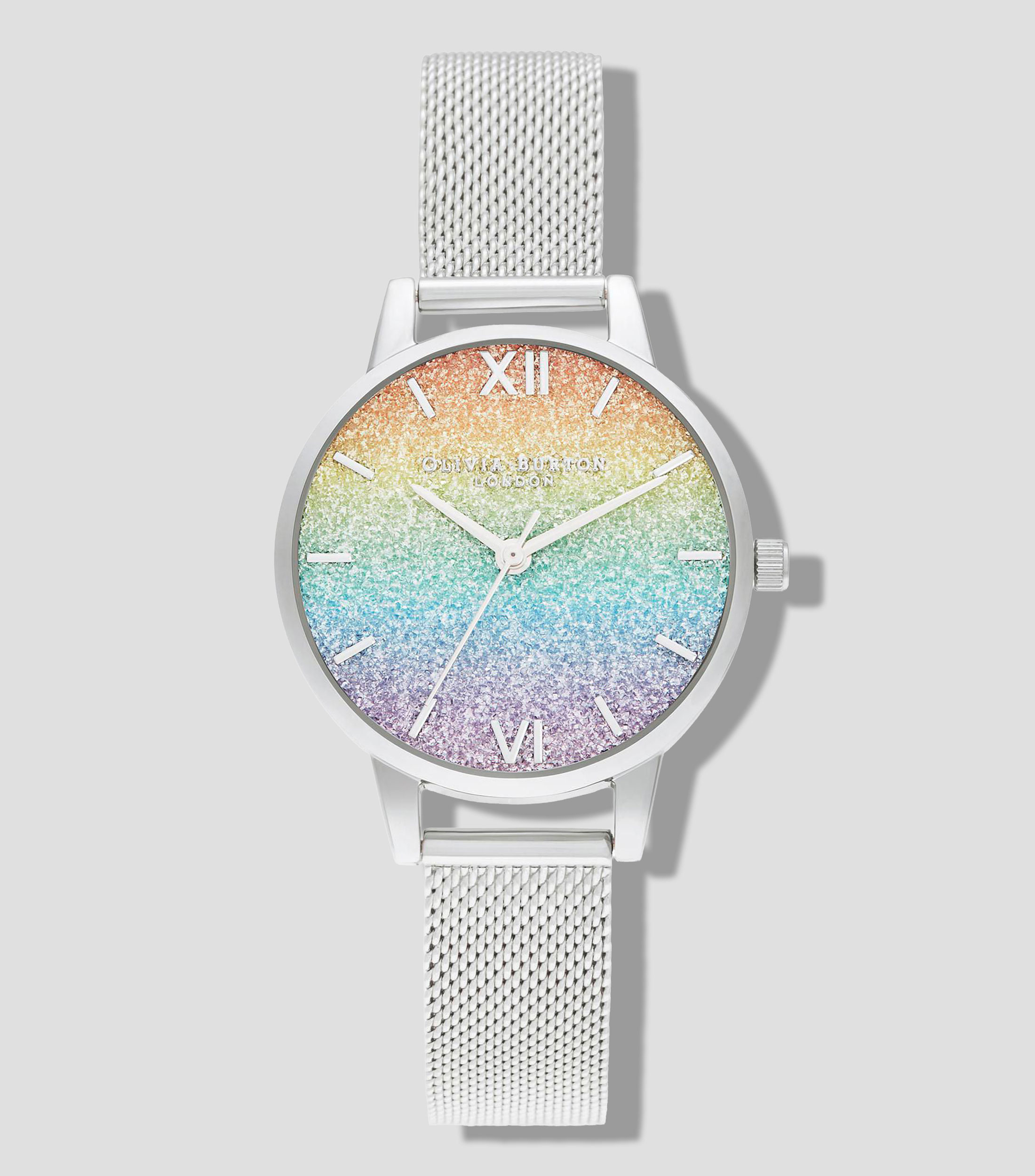 Reloj para Mujer Rainbow Casual Plateado