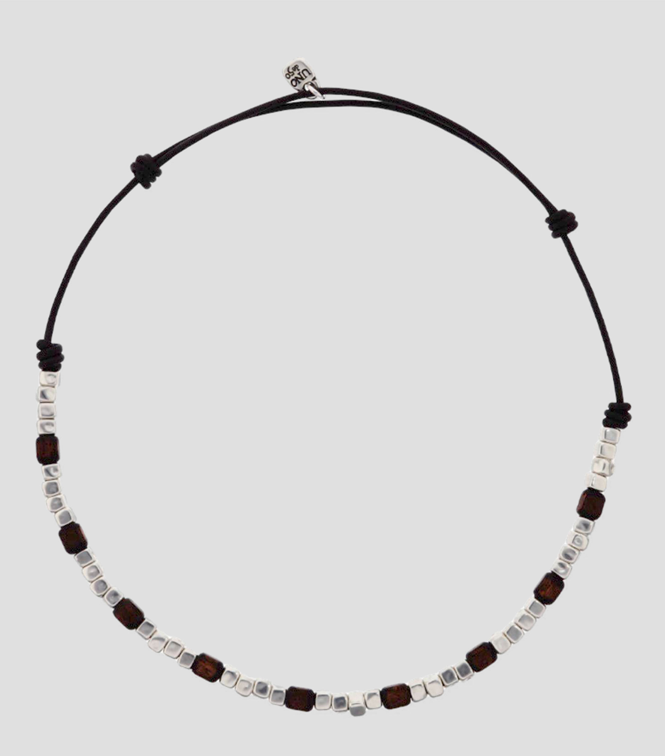 Collar con madera Hombre