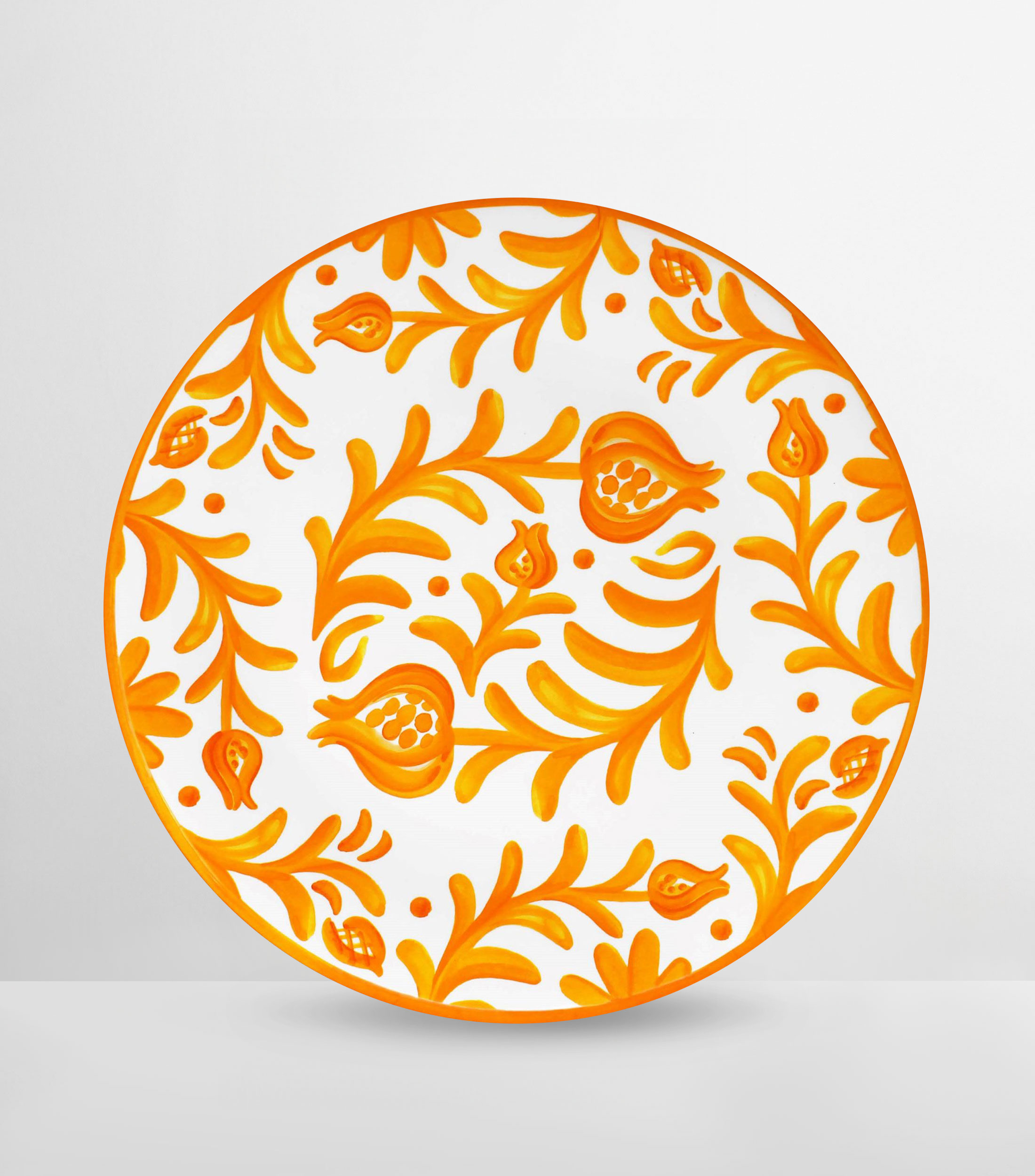 Plato trinche Sicily Orange