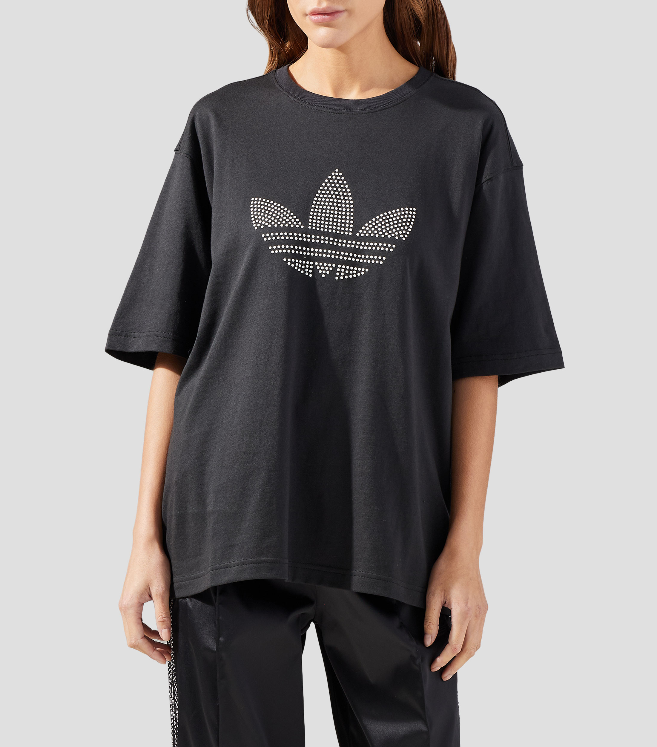 Playera cuello redondo manga corta estampada Mujer