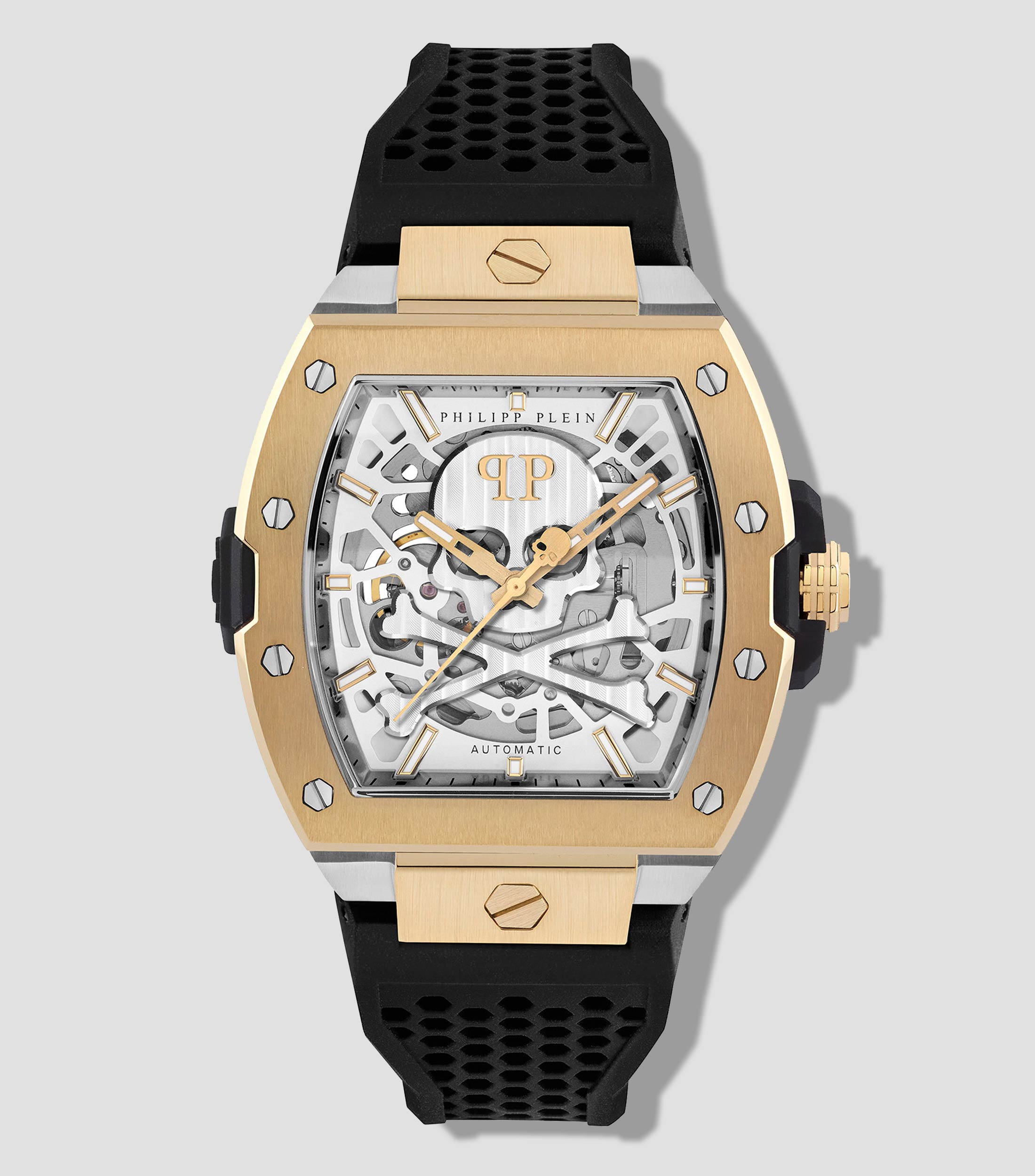 Reloj para Hombre The Skeleton Casual Plateado, Dorado