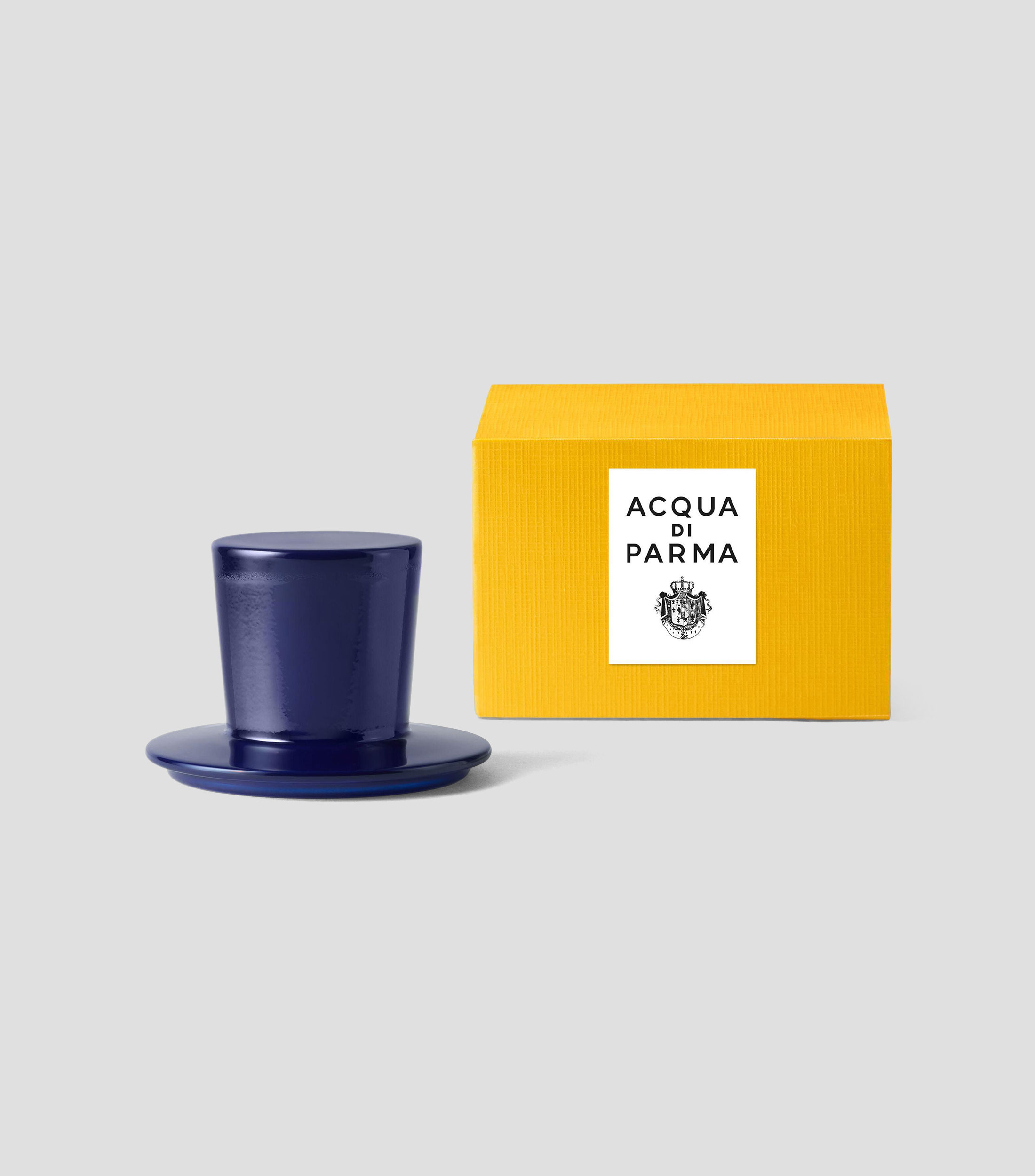 Vela Chapeau con Tapa de cristal Azul