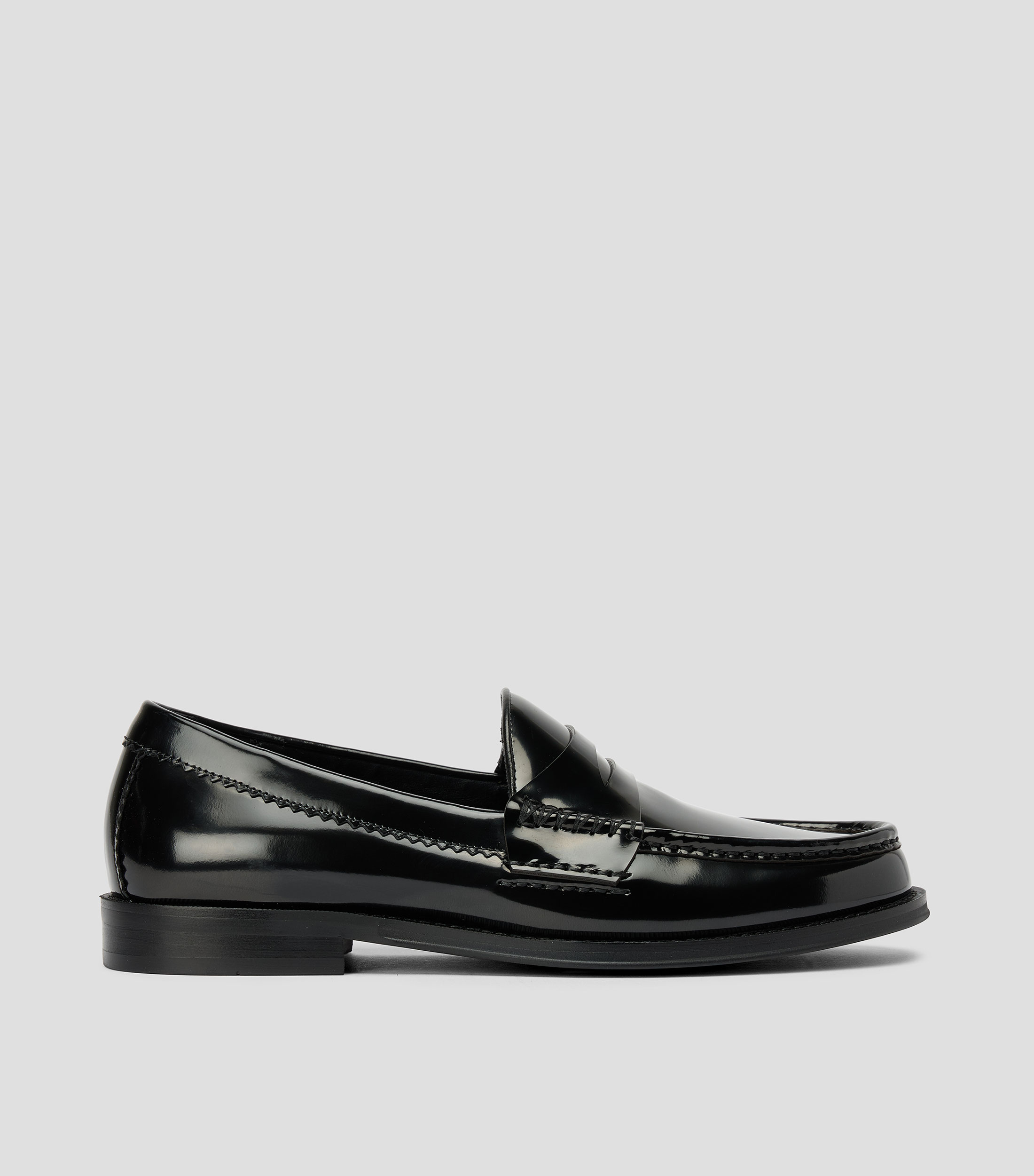 Mocasines Ludovik en piel con tira Hombre