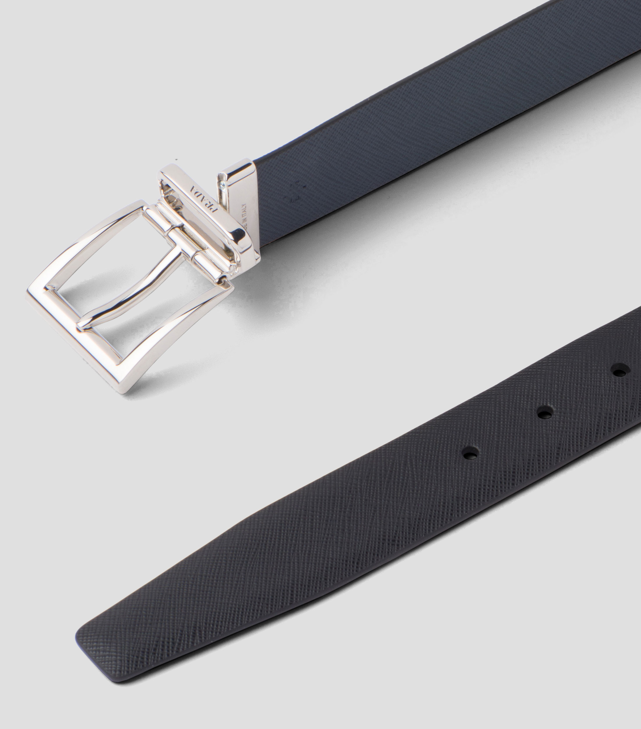 Cinturón reversible en piel formal Hombre