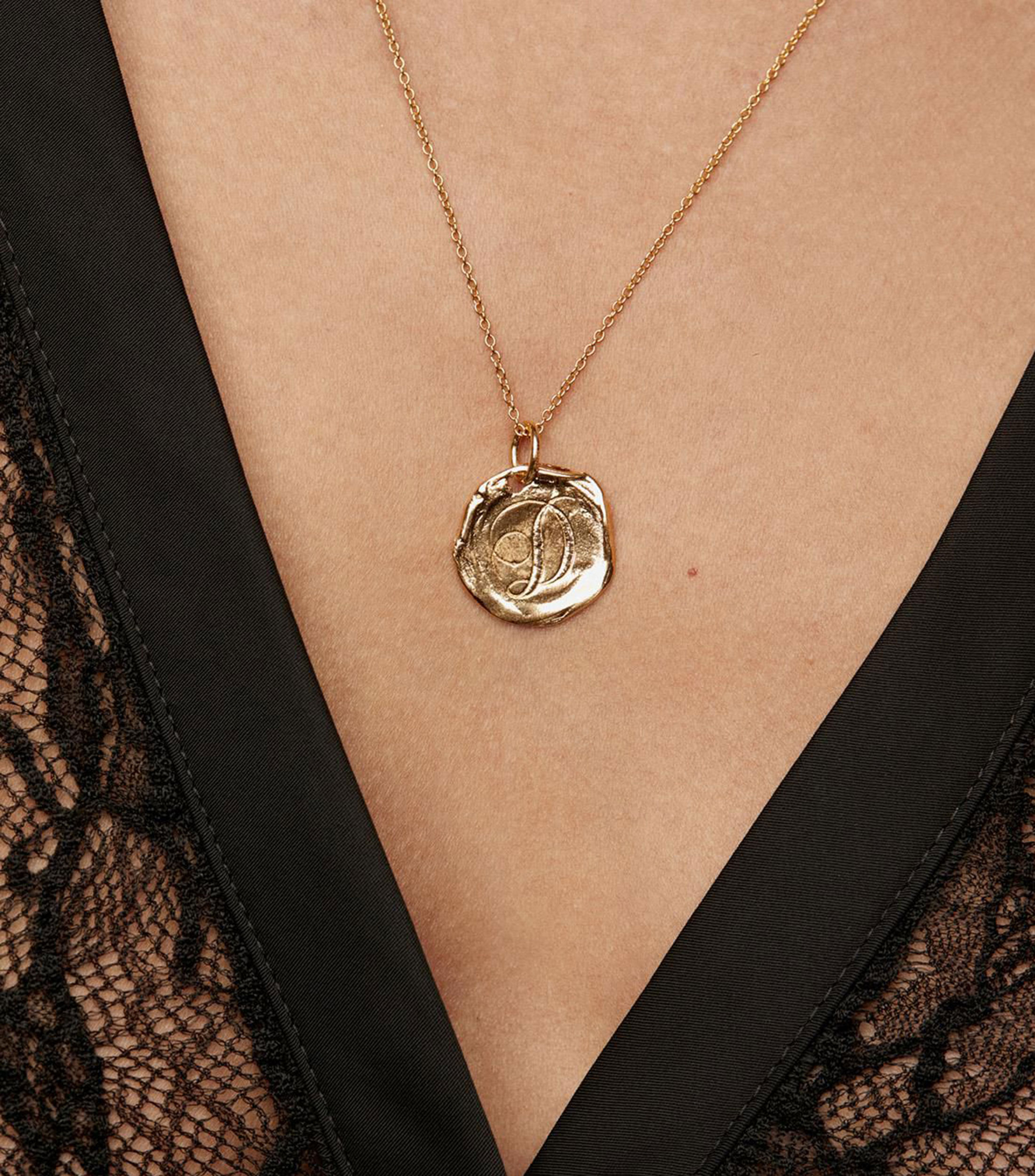 Charm letra D en plata .925 Blarney Mujer
