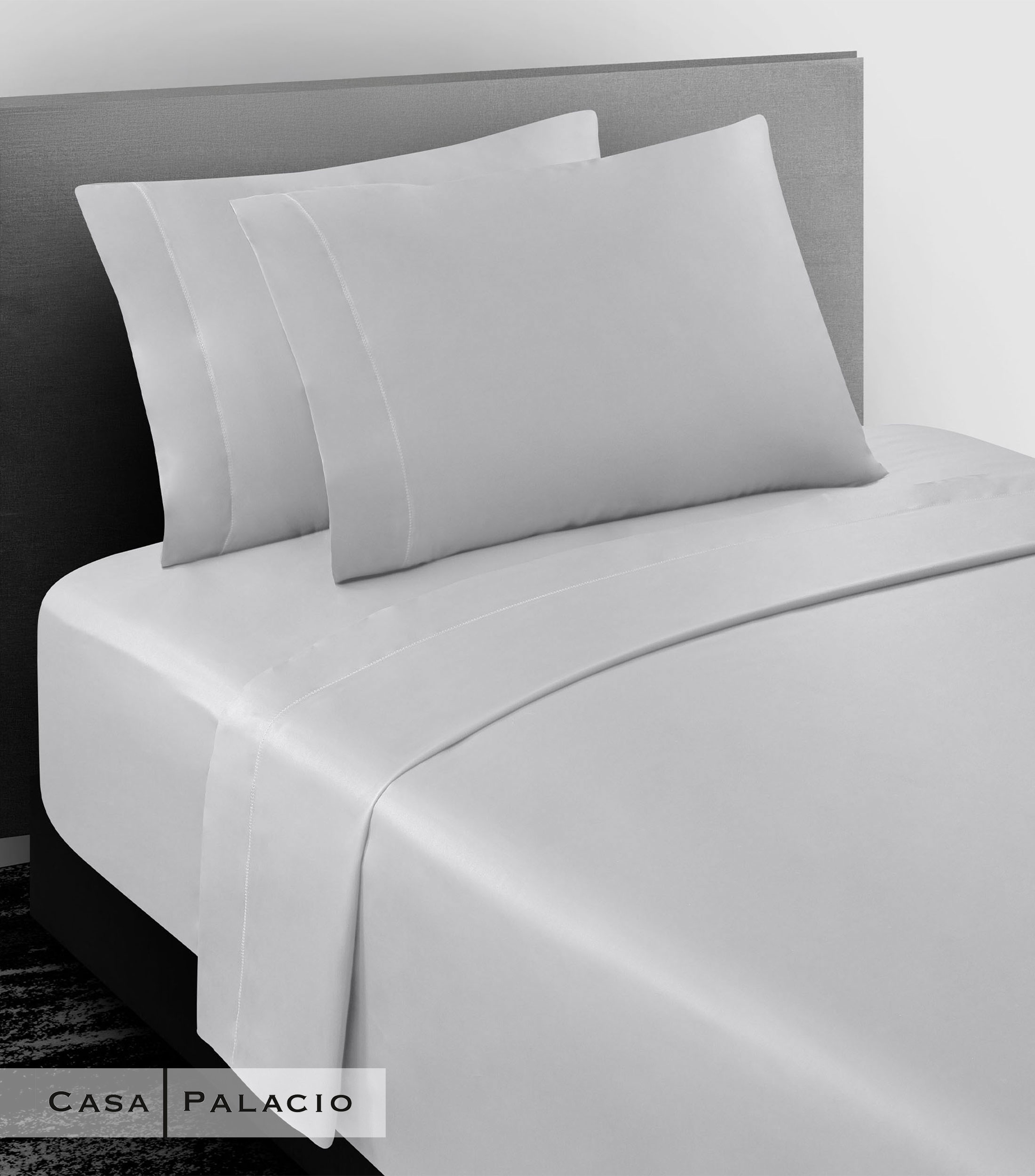 Juego de Sábanas King Size en Algodón Royal Plata