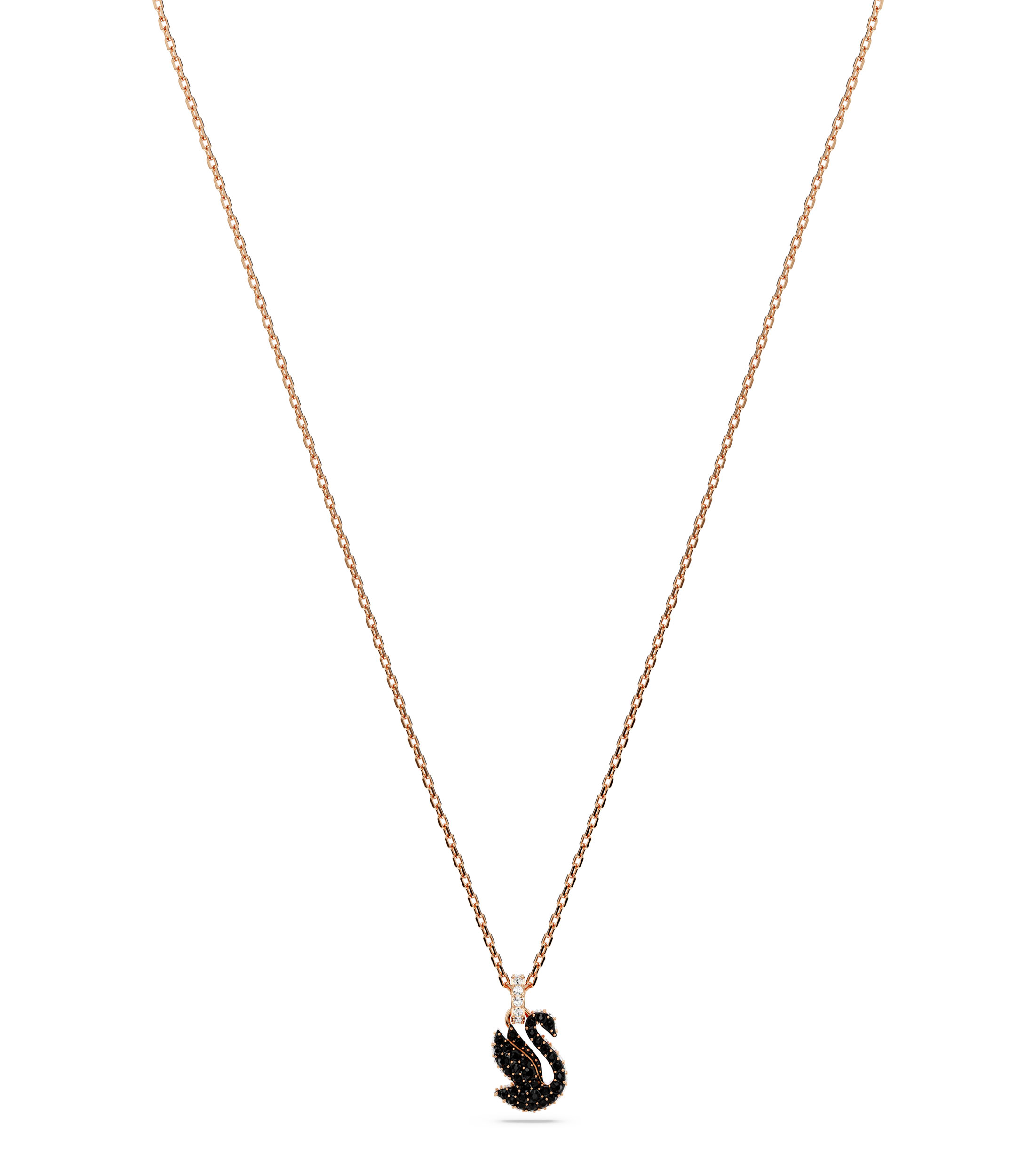 Collar en bano de oro rosa Swan Cisne Mujer