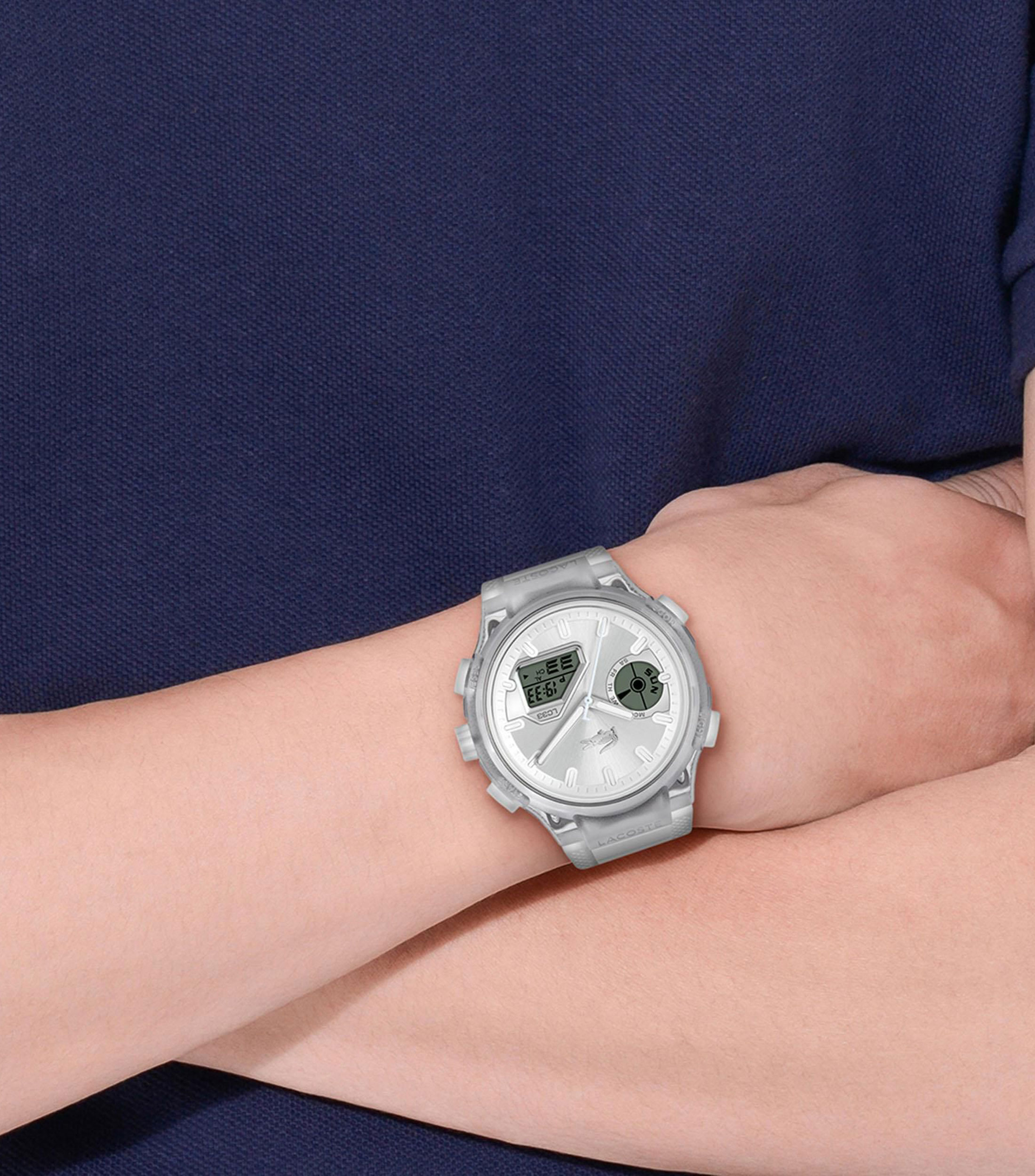 Reloj para Hombre LC33 Deportivo Plateado