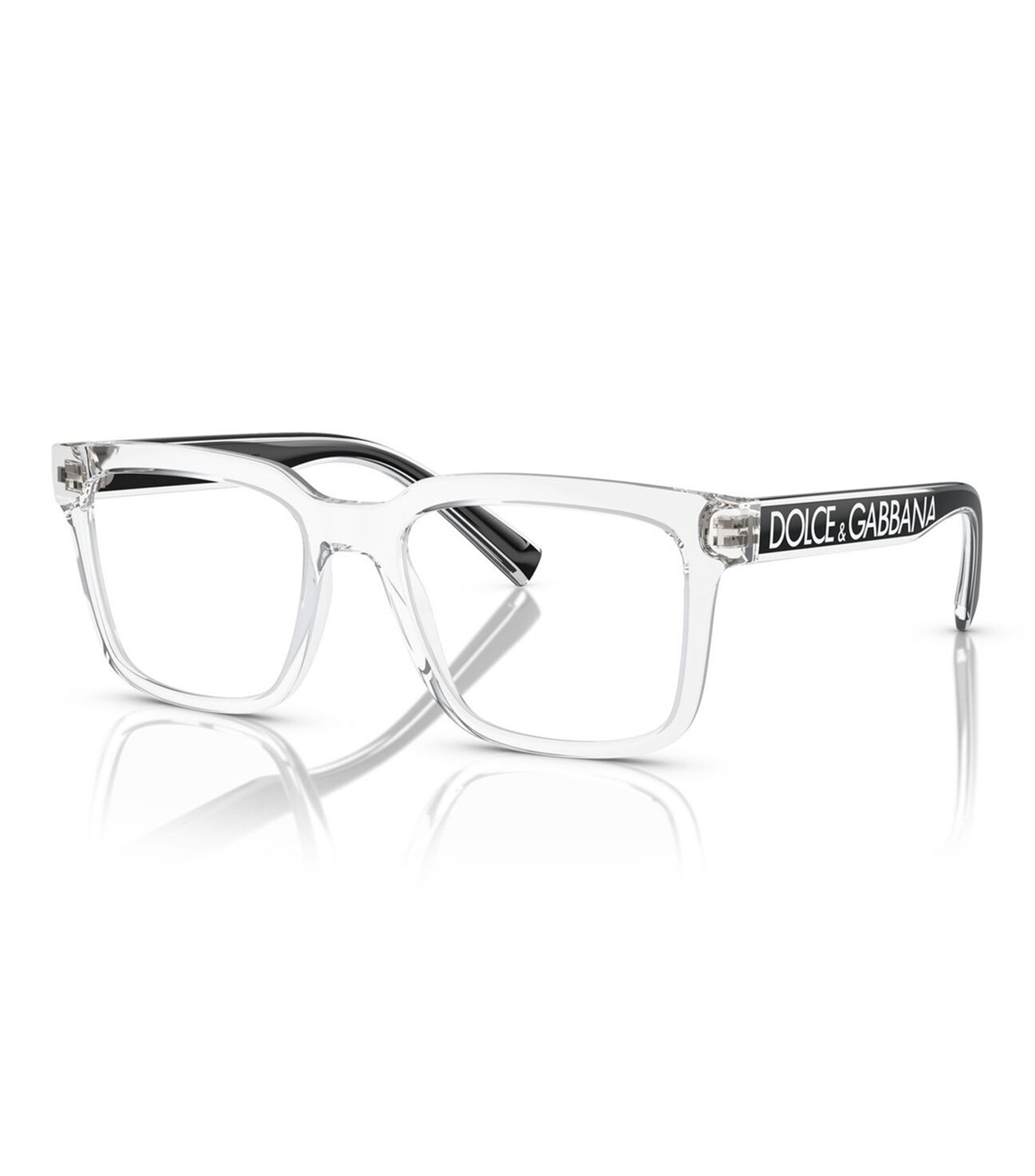 Lentes oftálmicos cuadrados transparentes Hombre