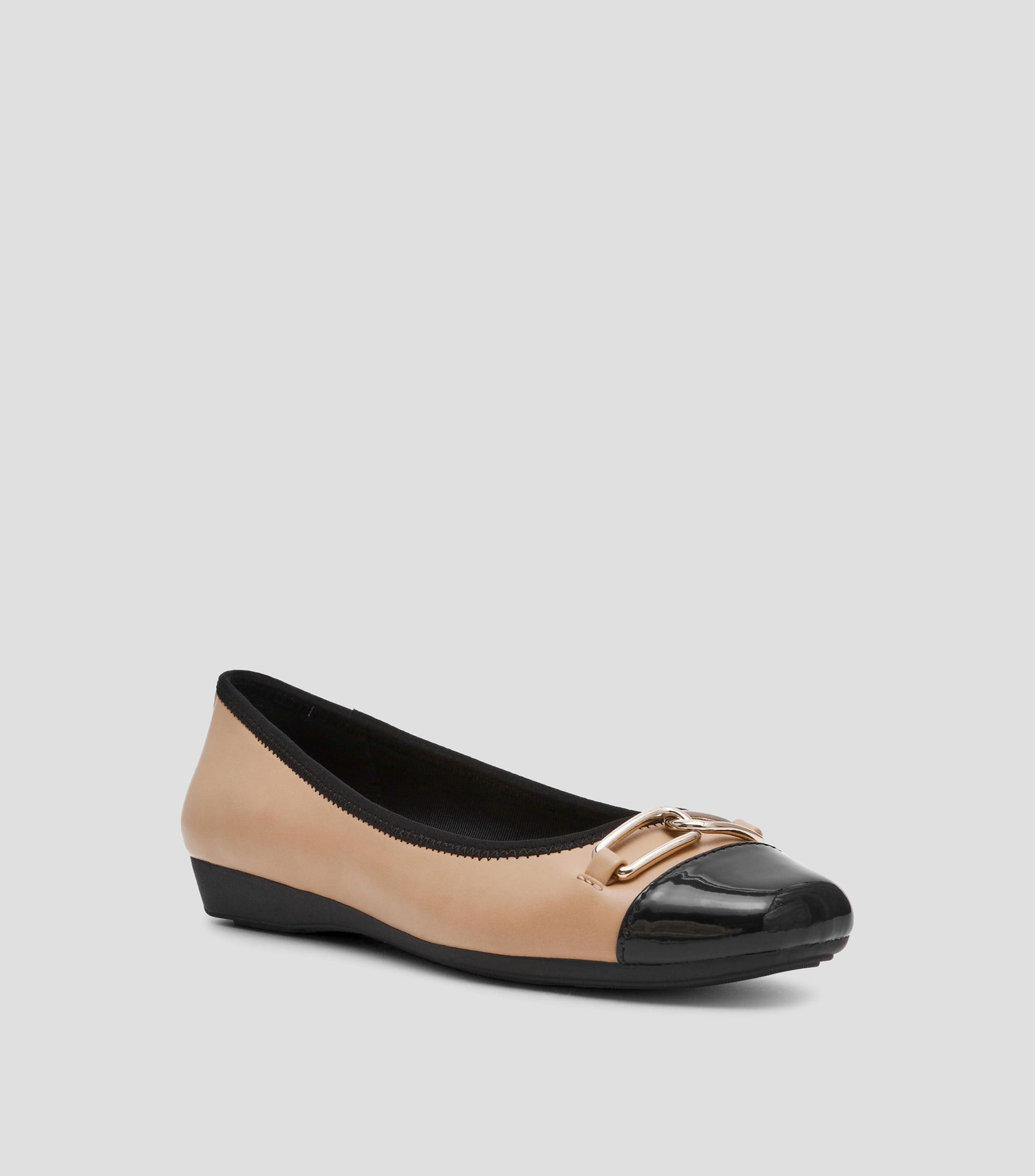 Flats Union con tacón de cuña y herraje Mujer